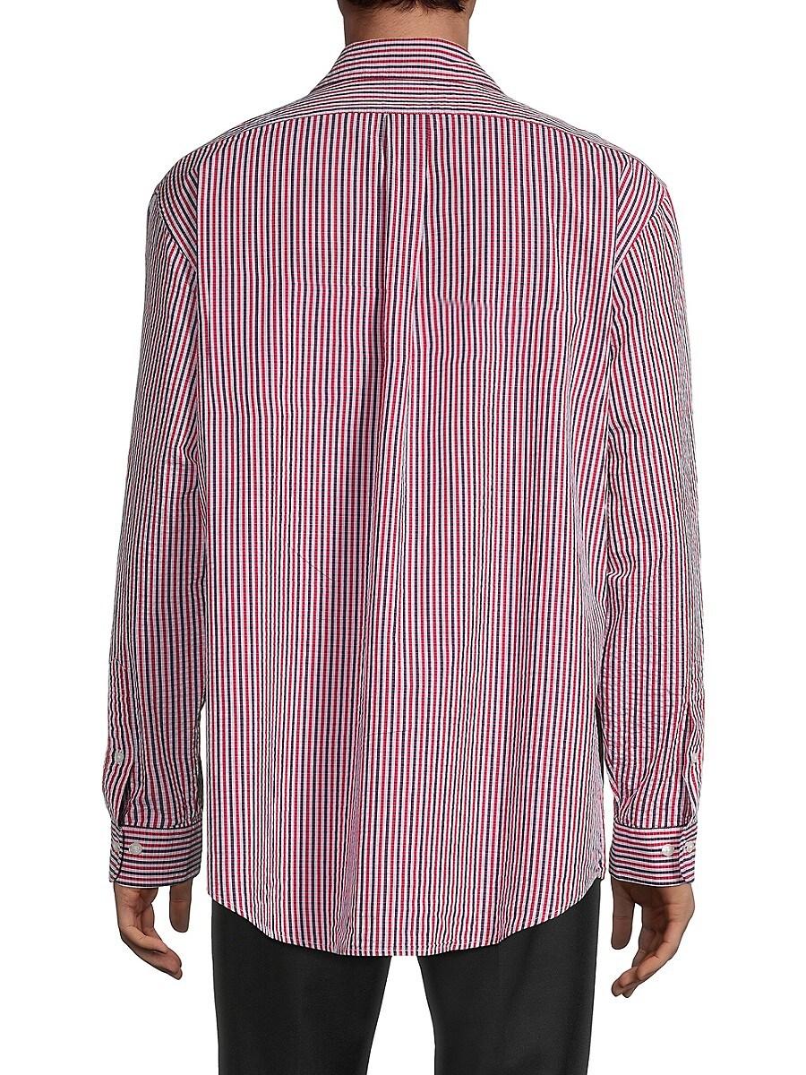 brooks brothers seersucker shirt