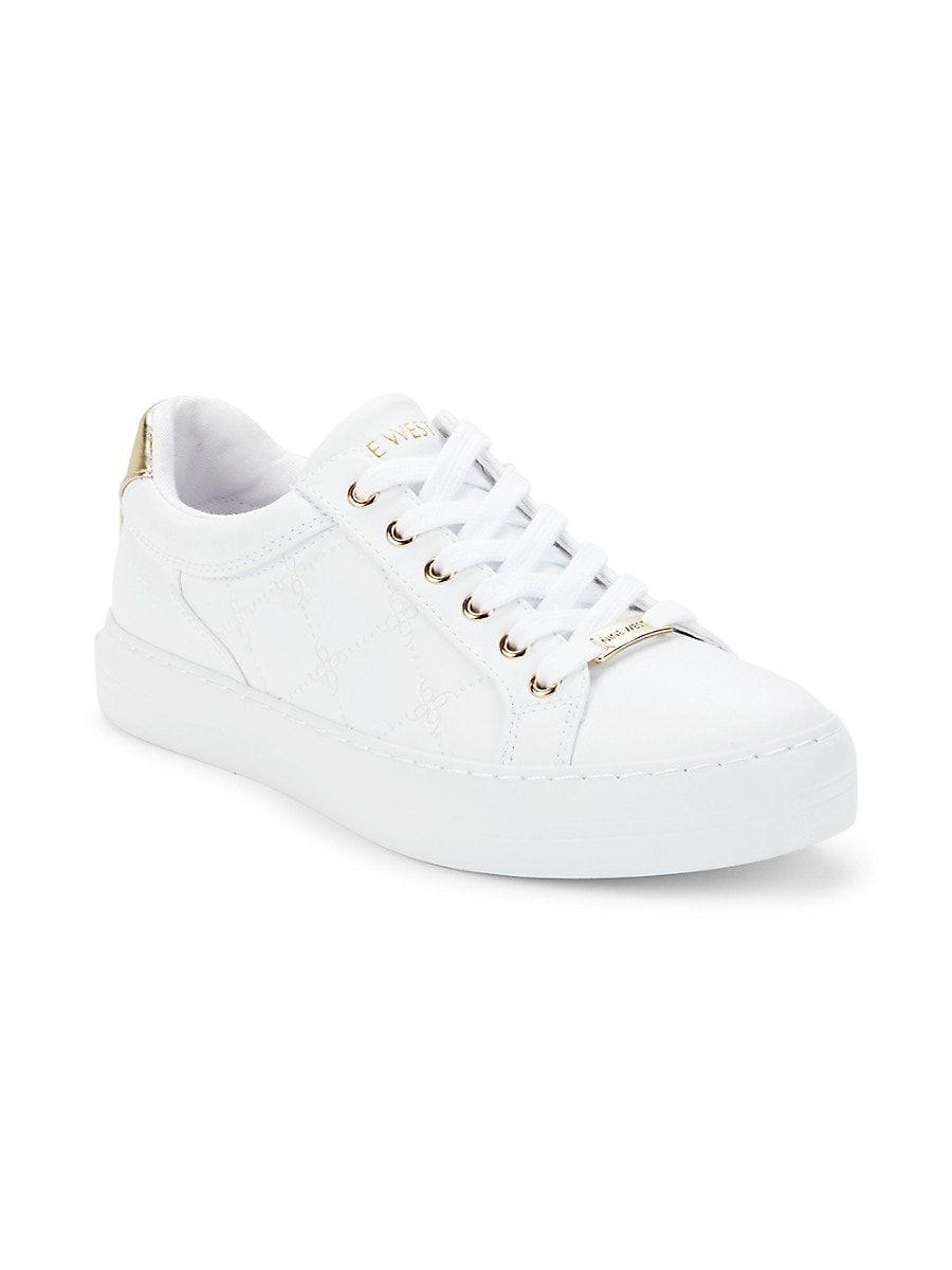 Nine West Givens Quilted Platform Sneakers in White Lyst