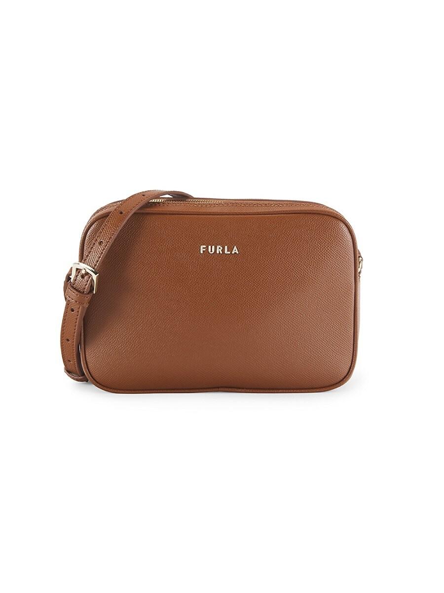 Furla Lilli Leather Crossbody Bag in Brown