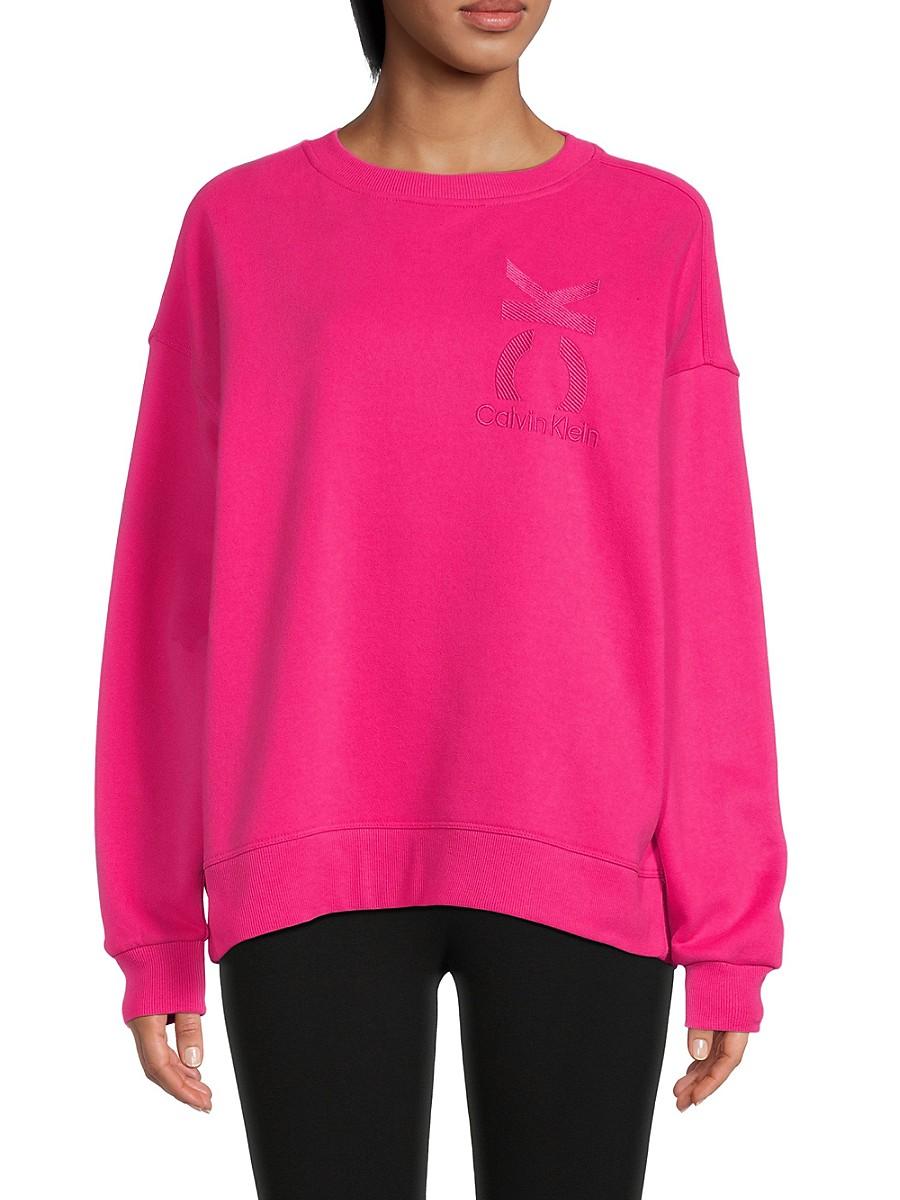 pink calvin klein sweatshirt