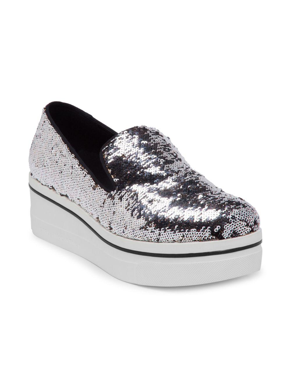 sequin platform shoes