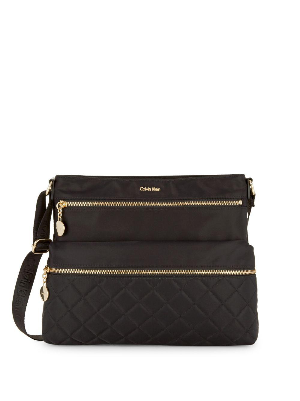 calvin klein quilted crossbody bag
