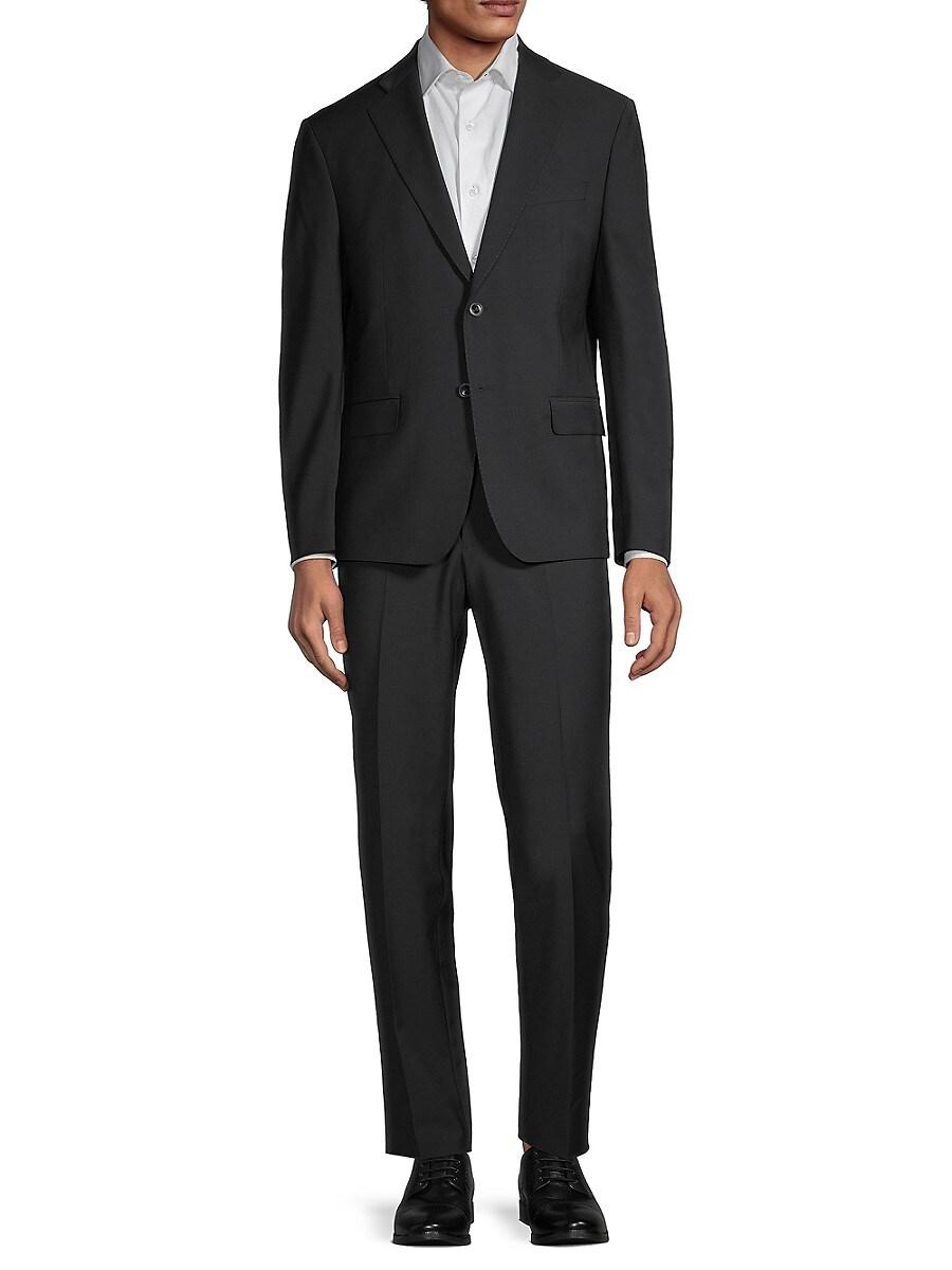 Michael Kors Modern Fit Wool Blend Suit in Black for Men | Lyst