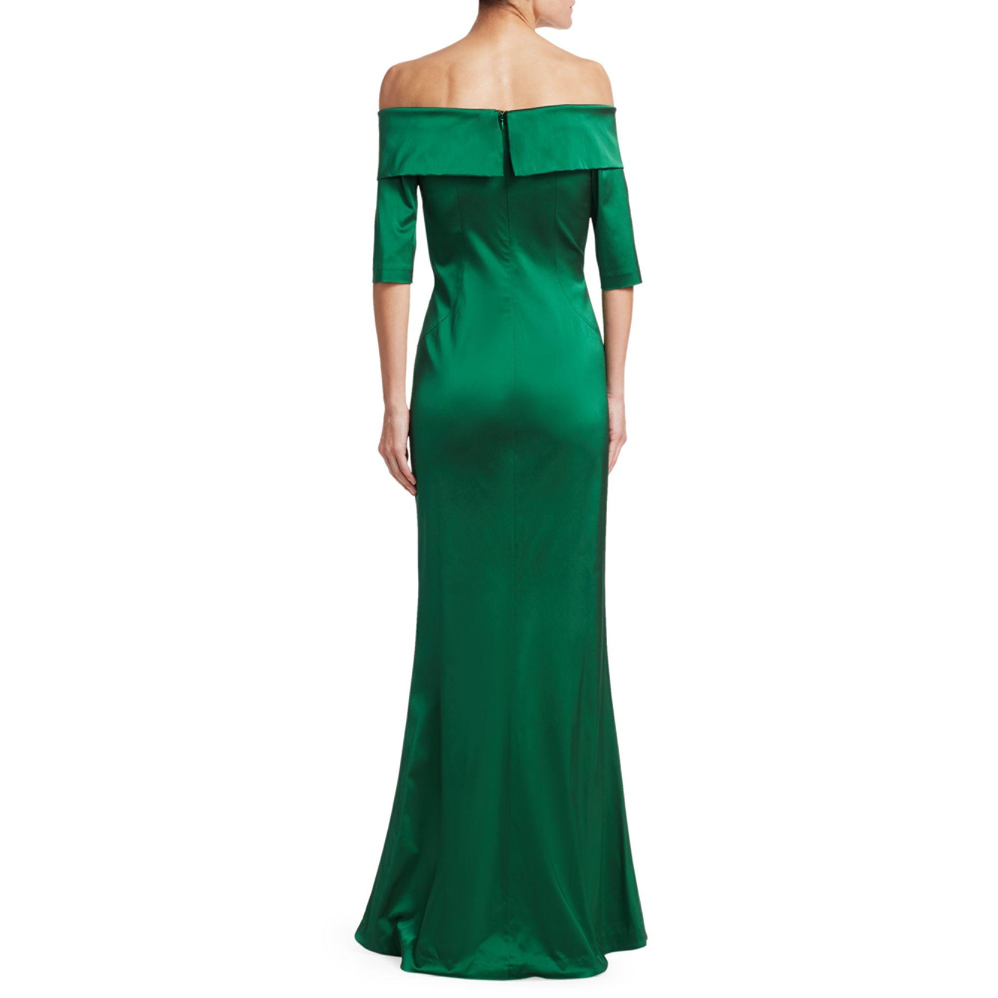 teri jon emerald green dress