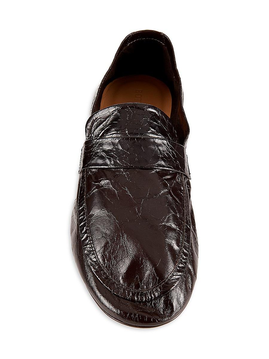 Bottega Veneta Apron Toe Leather Loafers in Black for Men Lyst UK