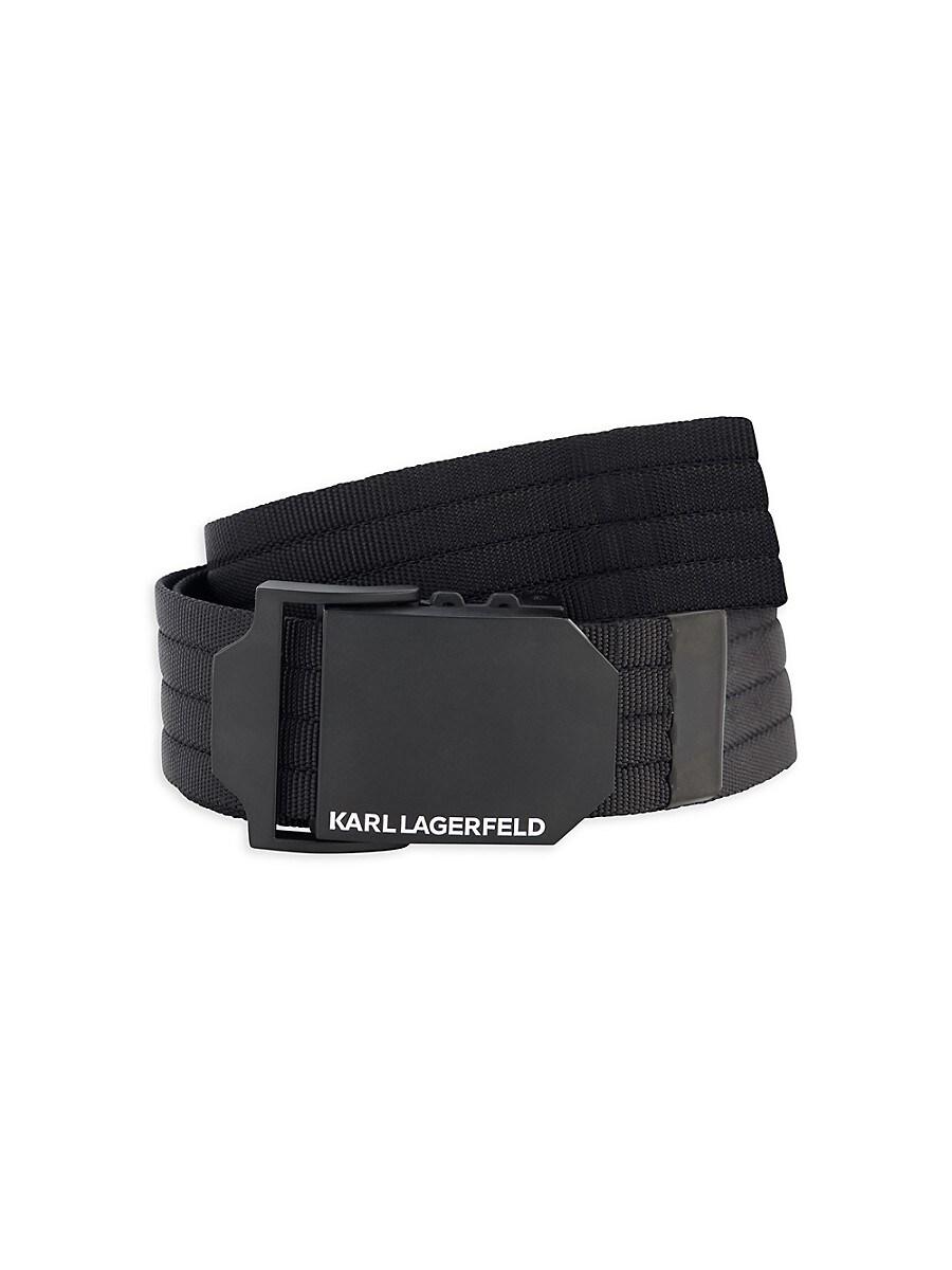 karl lagerfeld logo belt