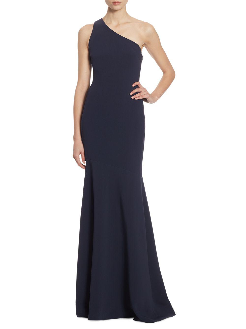 cinq a sept one shoulder gown