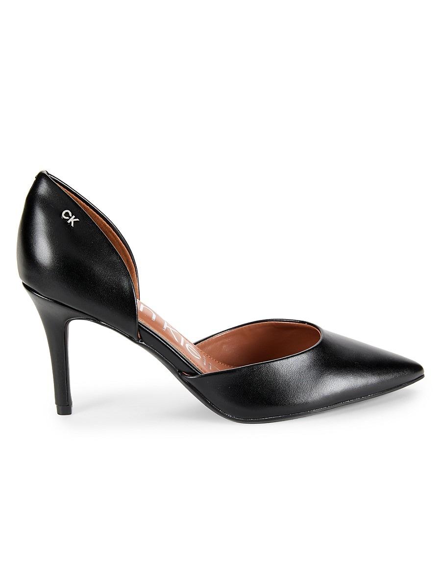 Black calvin klein pumps best sale