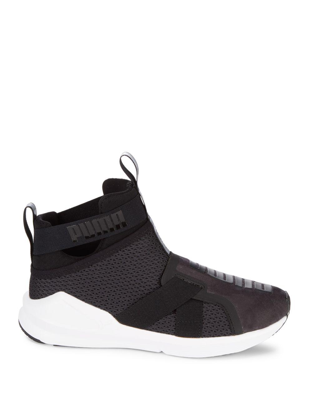 puma high tops with straps