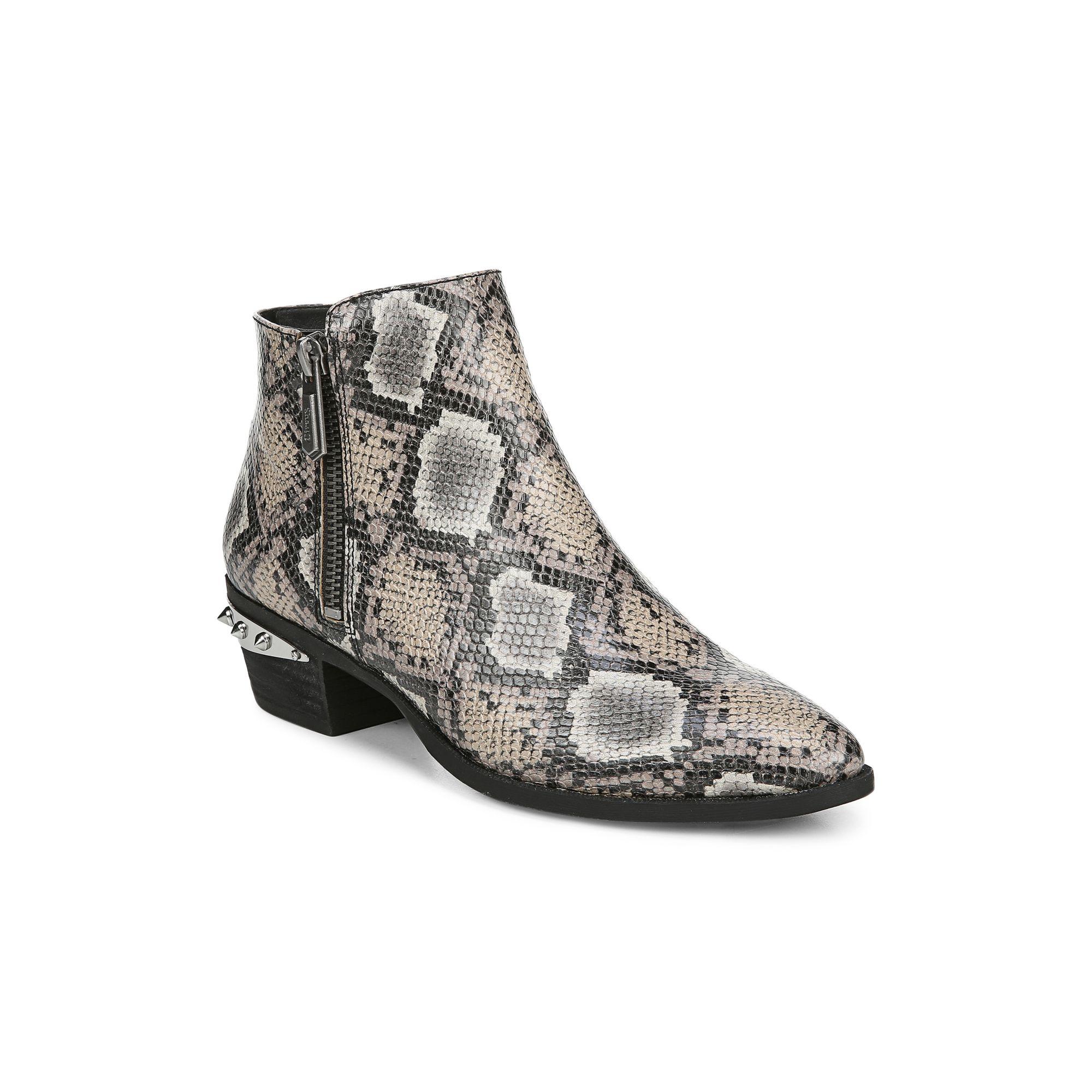 snake print booties size 11