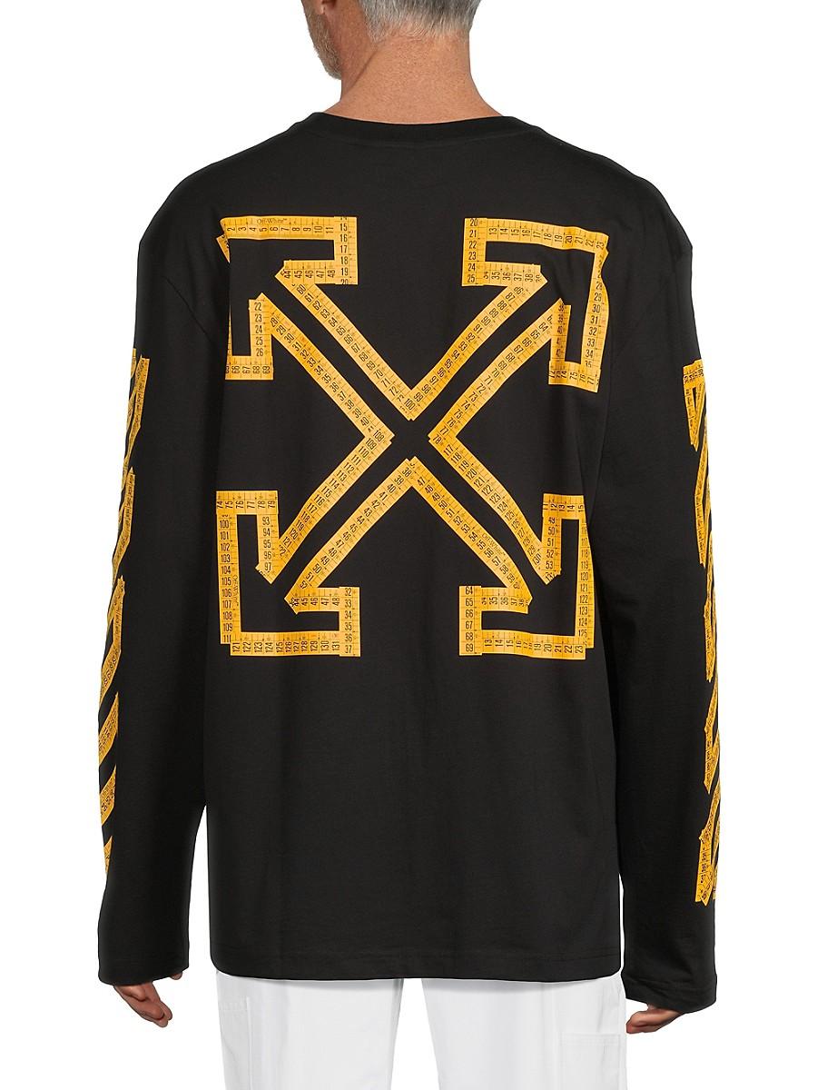 Off-White c/o Virgil Abloh Tape Arrow Skate Long-sleeve Tee in