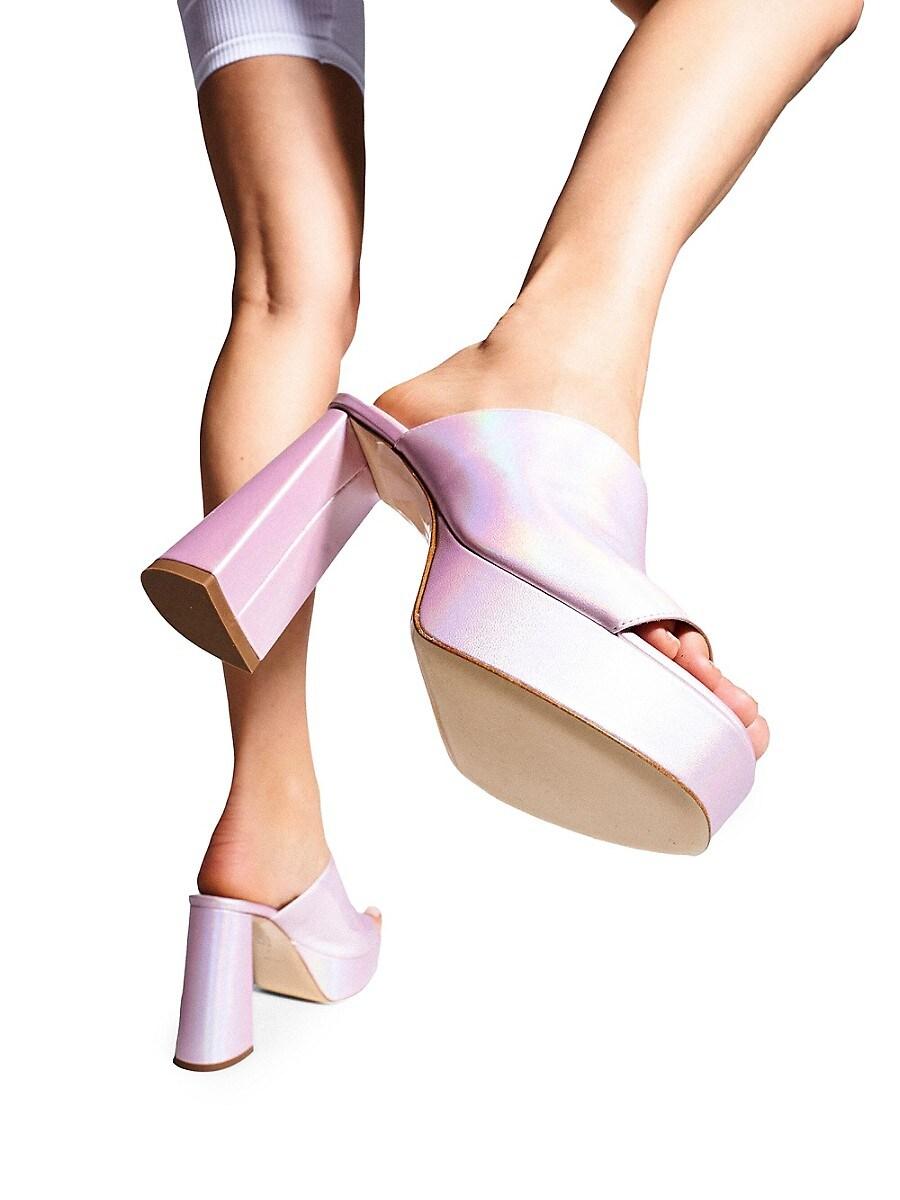 サンダル・ミュール Bettina Vermillon Pink Velvet Sandal Patou | BABSY CRYSTAL x Bettina Vermillon