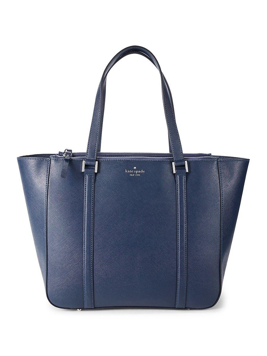 Kate Spade Briar Leather Tote in Blue Lyst