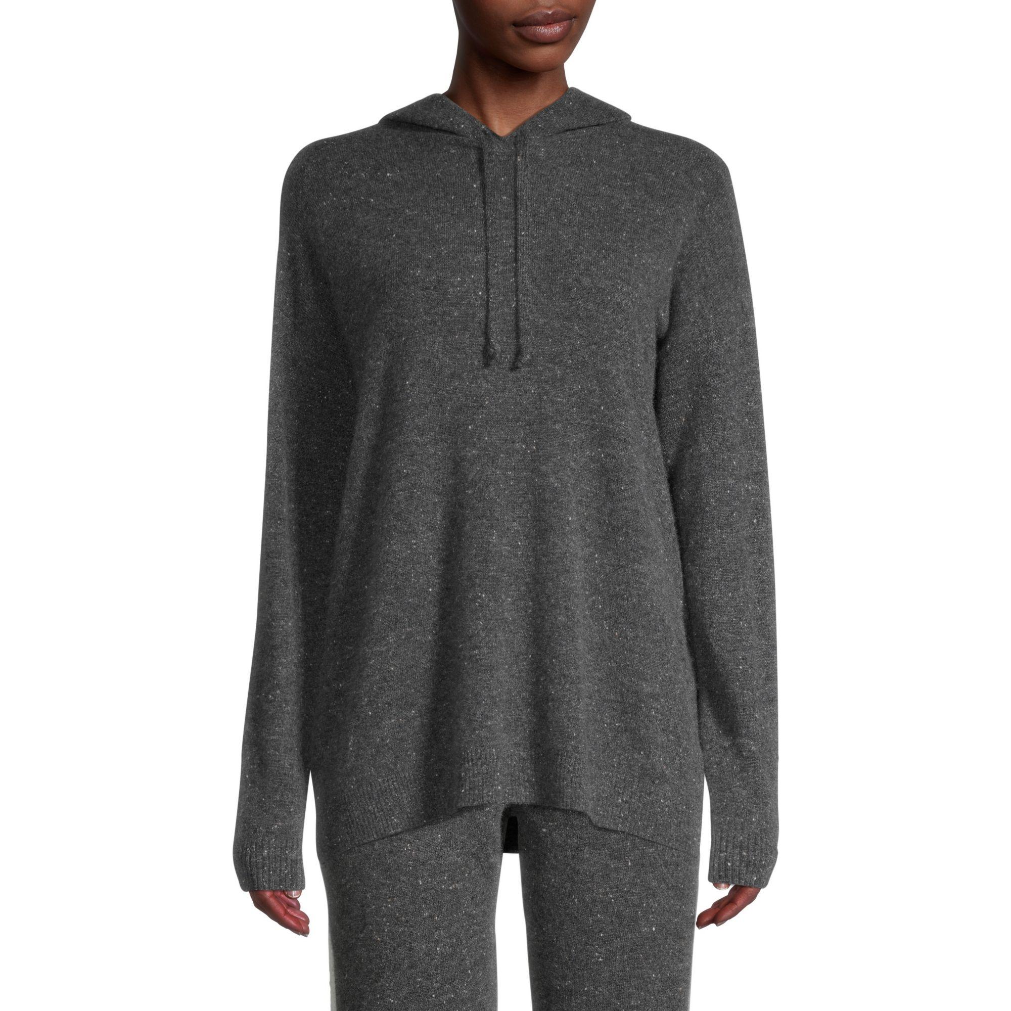 Saks Fifth Avenue Cashmere Hoodie in Dark Grey (Gray) Lyst