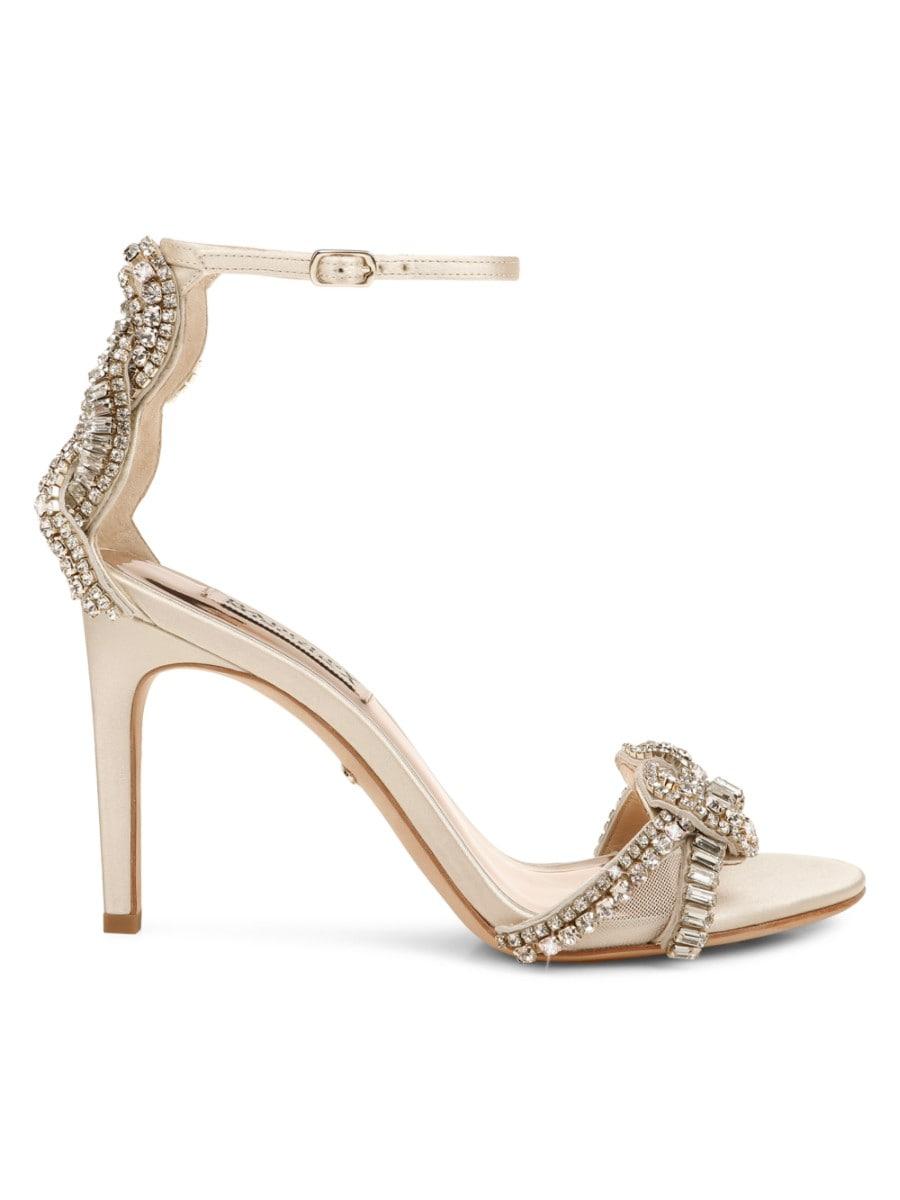 embellished ankle strap sandals