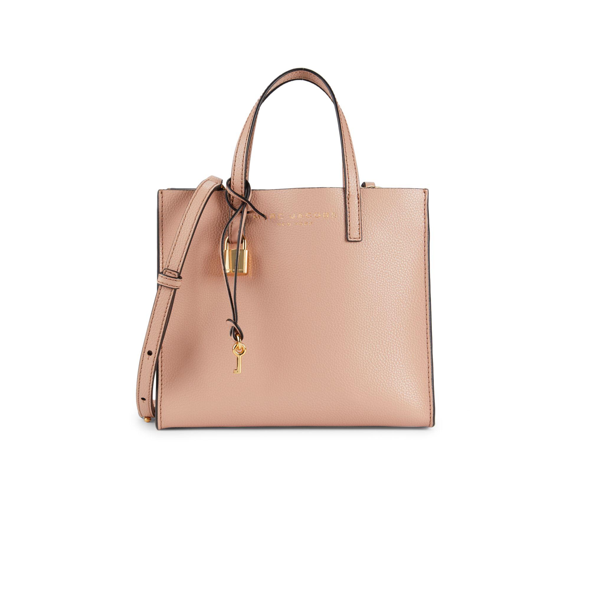 Marc Jacobs Mini Grind Coated Leather Tote | Lyst Canada