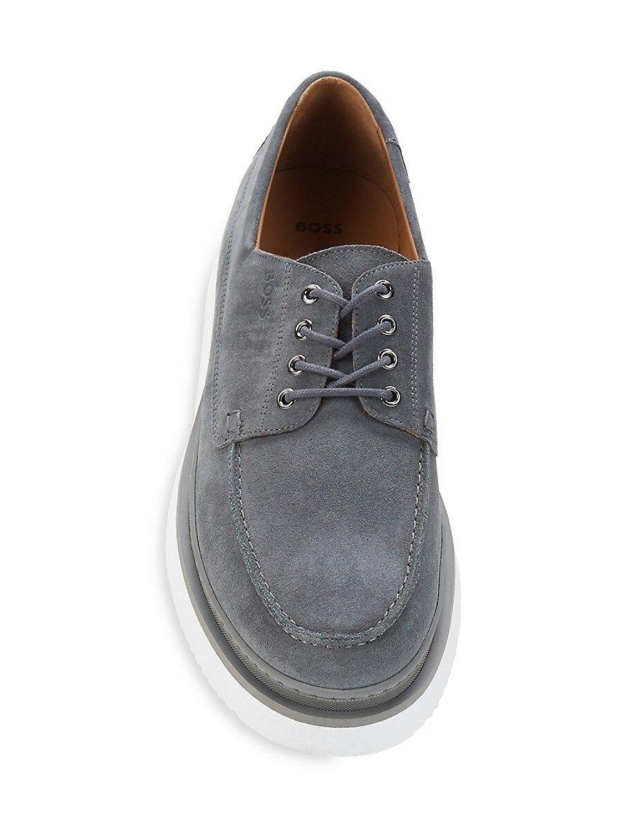 BOSS by HUGO BOSS Rainard Suede Derbys in Gray for Men | Lyst