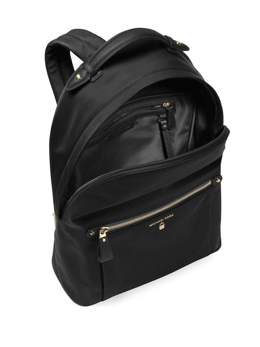 Michael Kors Kelsey Nylon Backpack in Black | Lyst