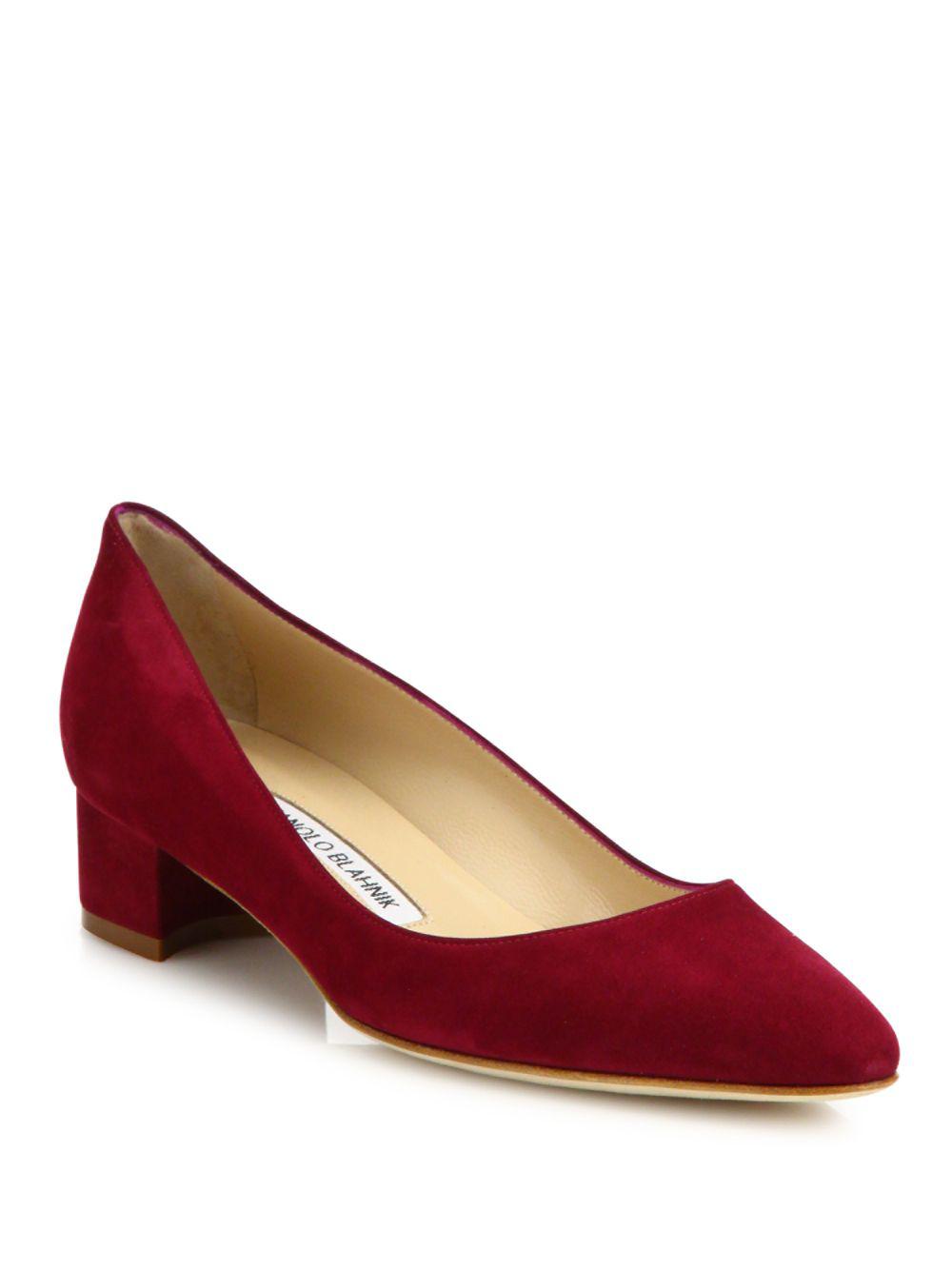 manolo block heel