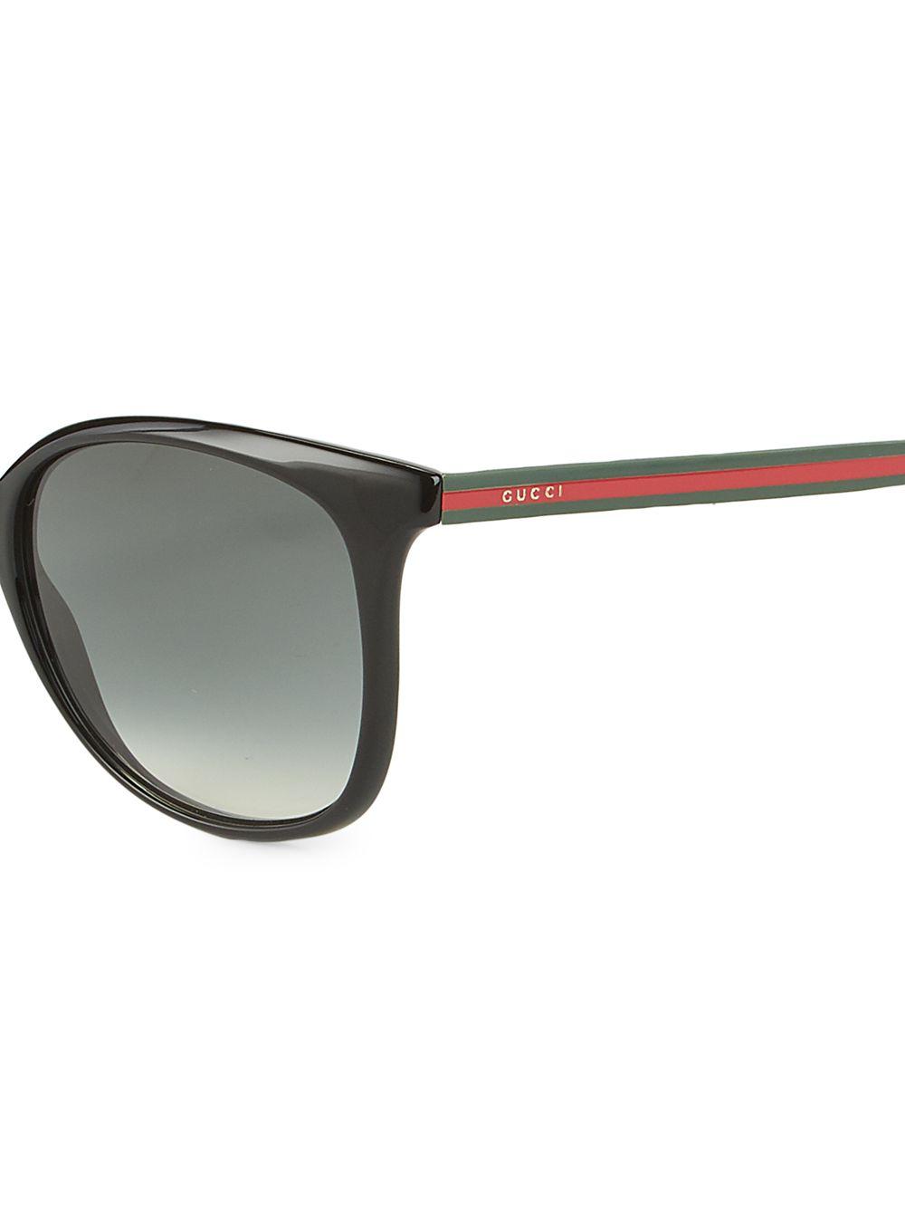 Gucci 56mm Round Sunglasses in Black Lyst