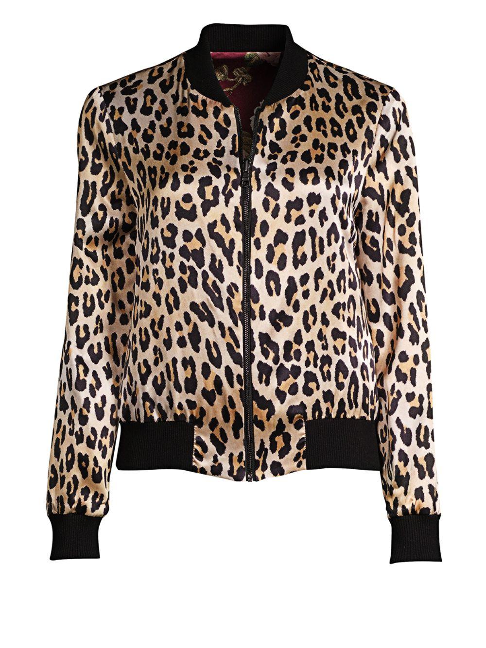 alice olivia leopard coat