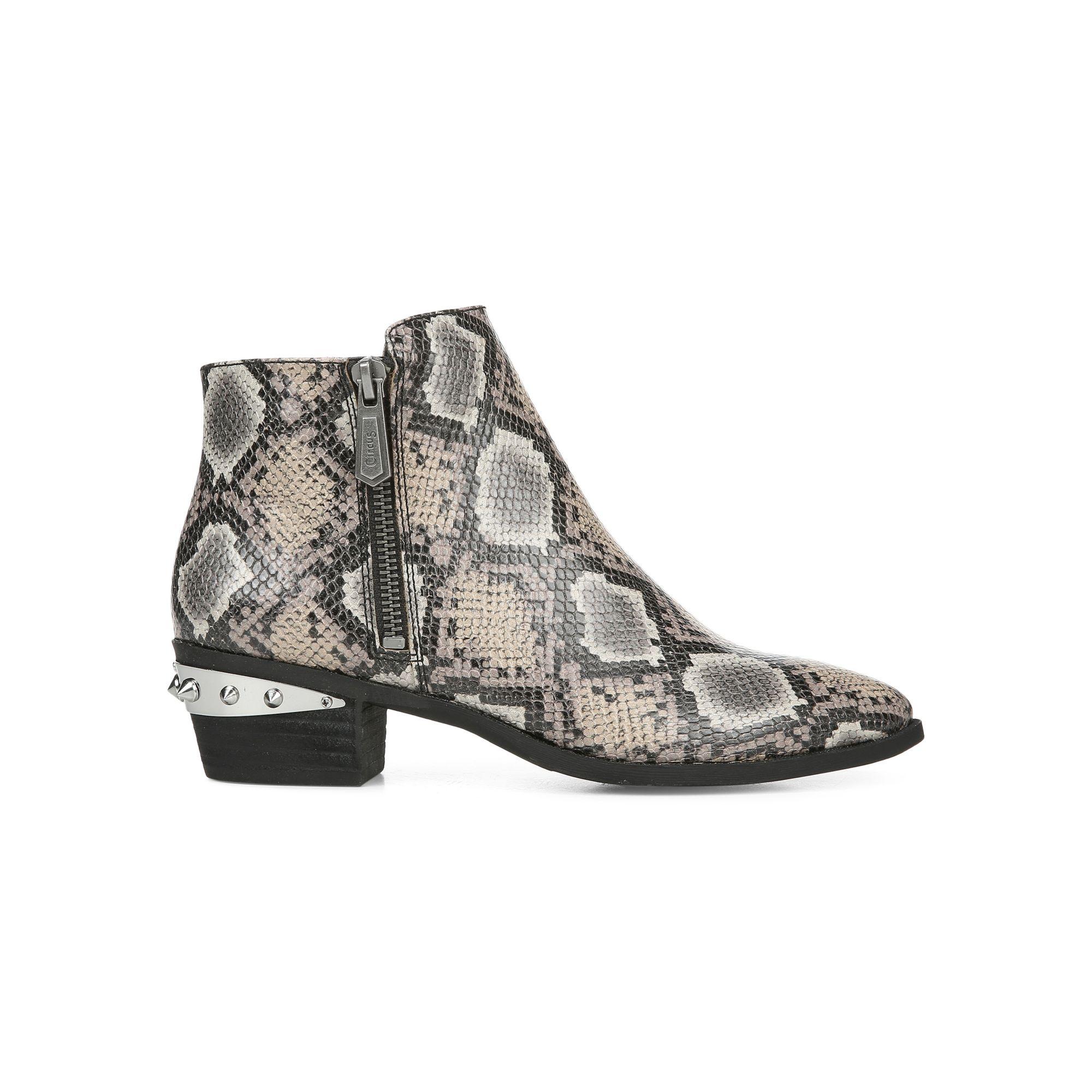 circus by sam edelman snakeskin booties