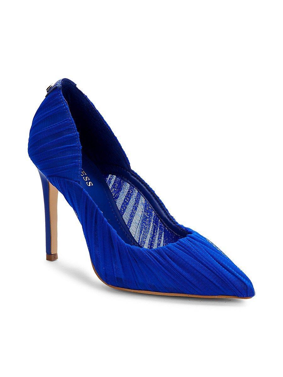Guess Pleated Pumps in Blue | Lyst