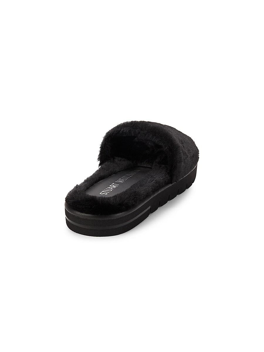 Stuart weitzman fur slides sales