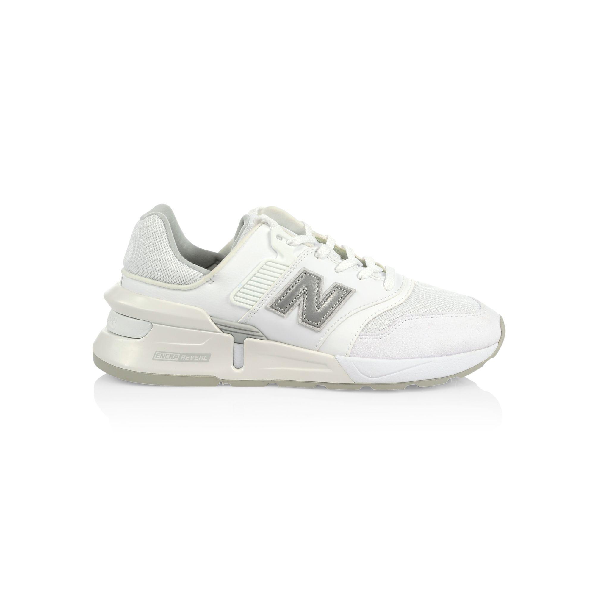 New Balance Leather 997 Sport Mens White Trainers for Men | Lyst