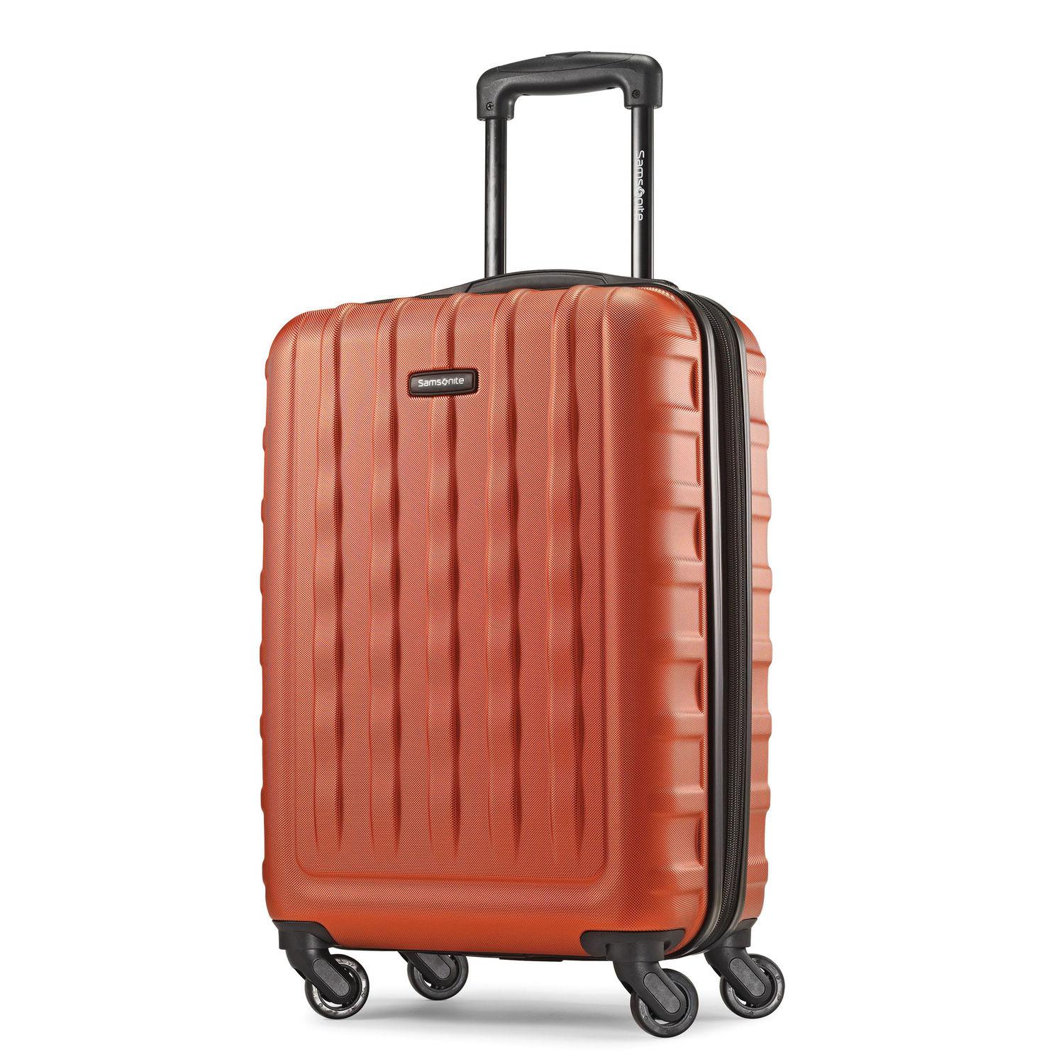 orange samsonite luggage set