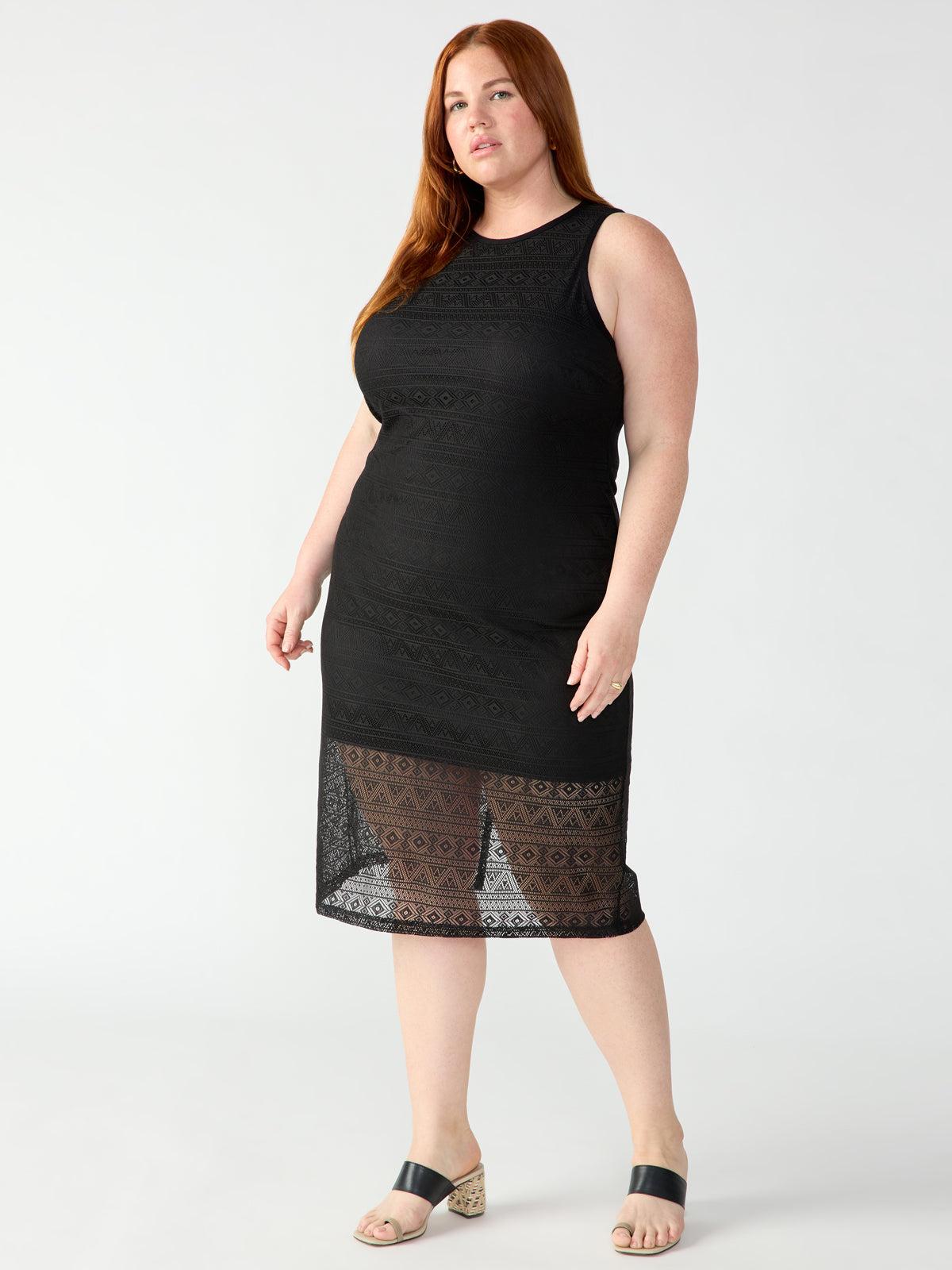 Sanctuary Halter Crochet Dress Black Inclusive Collection Lyst