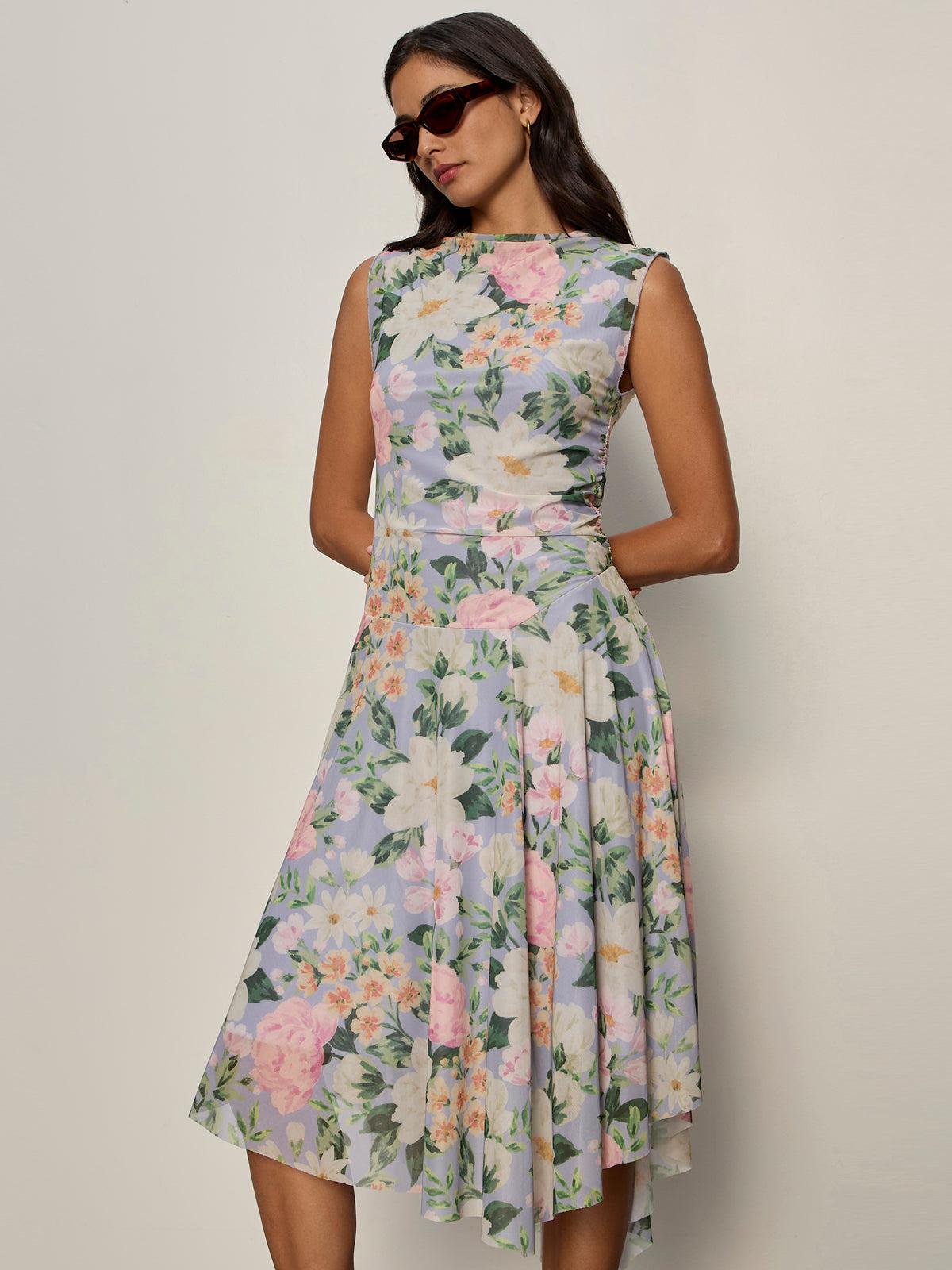 wine midi dress Petal and Pup Women's Farrow Long Sleeve Midi Dress