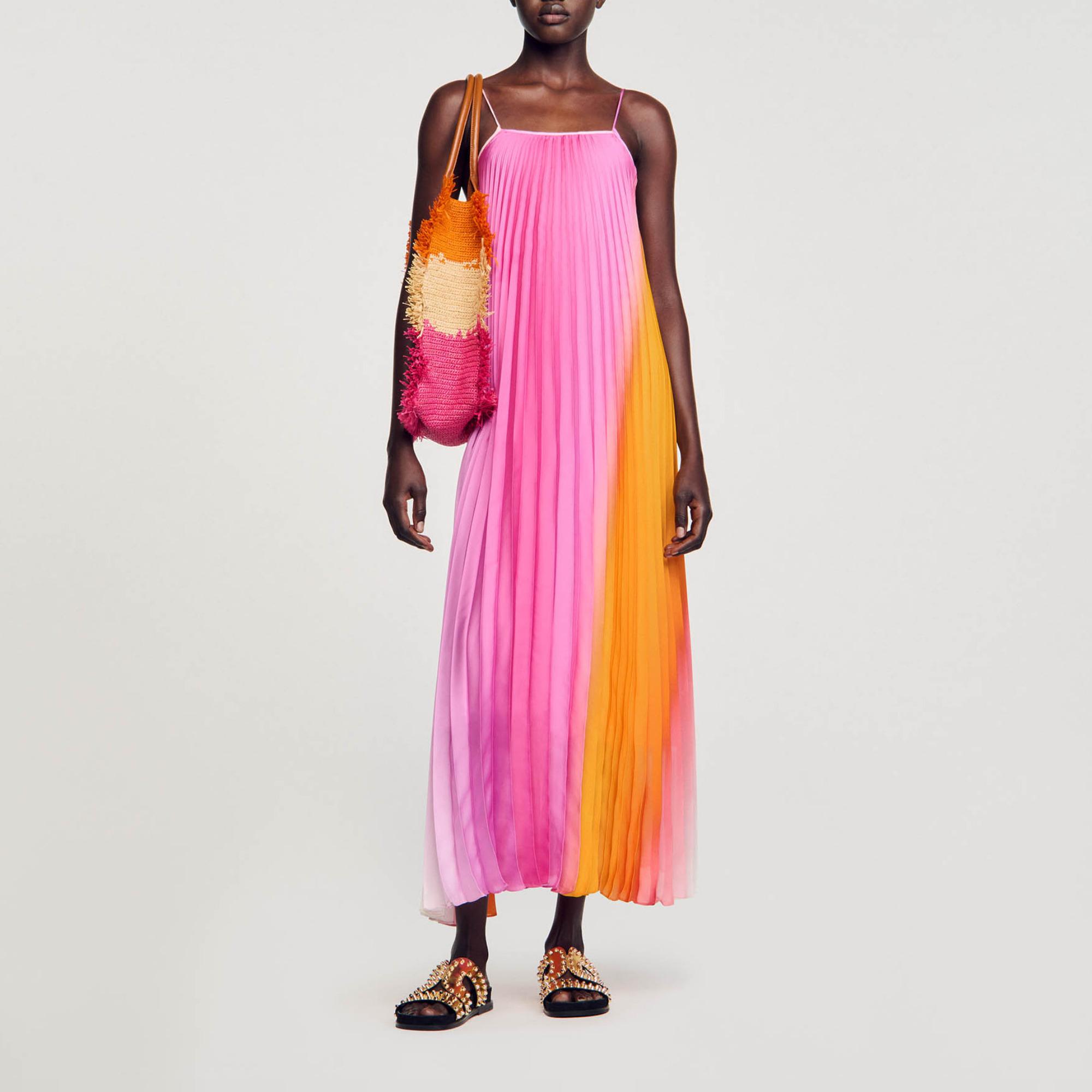 Sandro Paris Jupe PlissÃ©e Sandro Robe PlissÃ© Soleil Robe Thalia