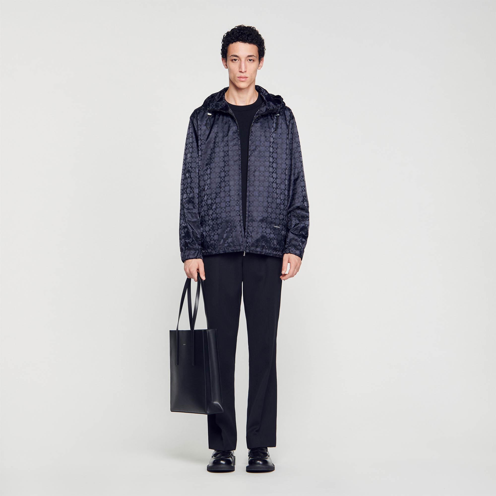 Blouson en nylon square cross Sandro pour homme en coloris Bleu Lyst