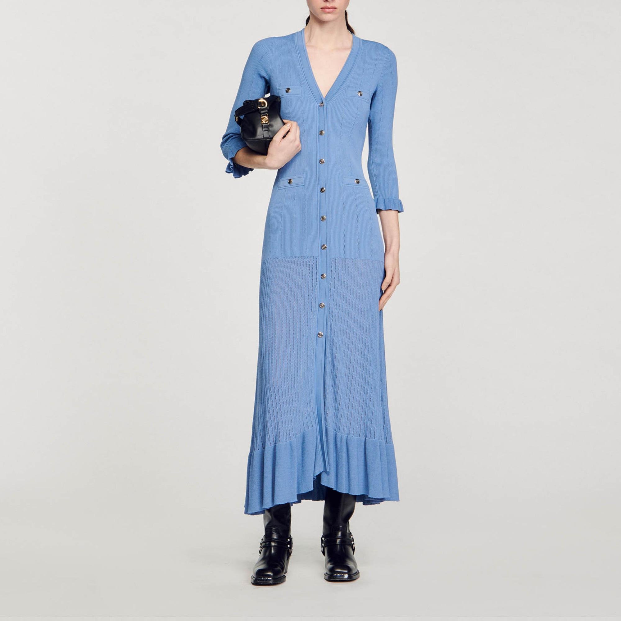 Robe Sandro Femme Ropa Sandro Paris Robe Longue Noire Sandro