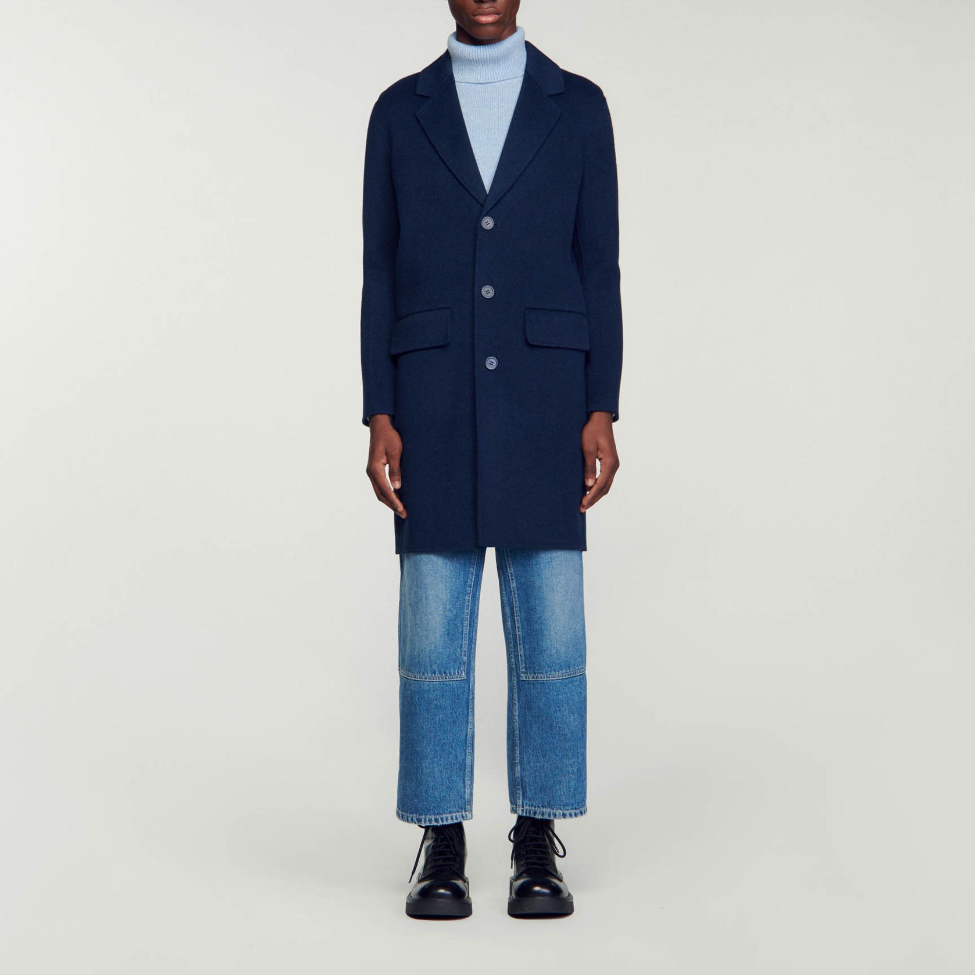 Manteau sandro bleu marine hotsell