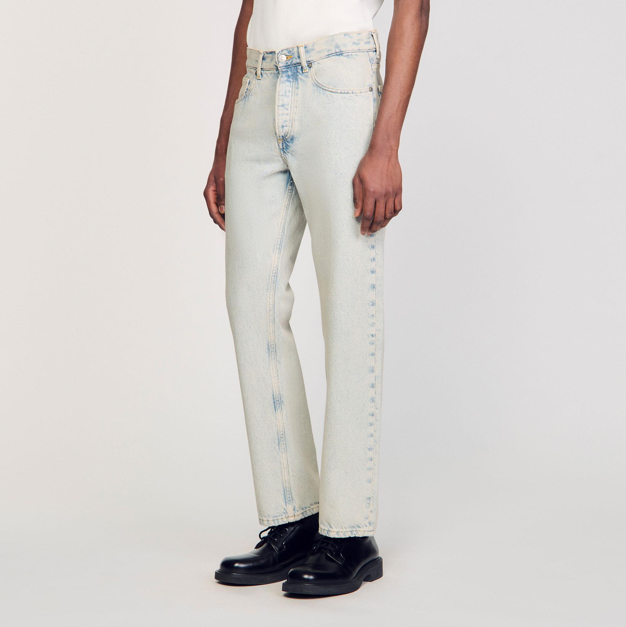 Sandro Regular Faded Jeans in White for Men Lyst UK