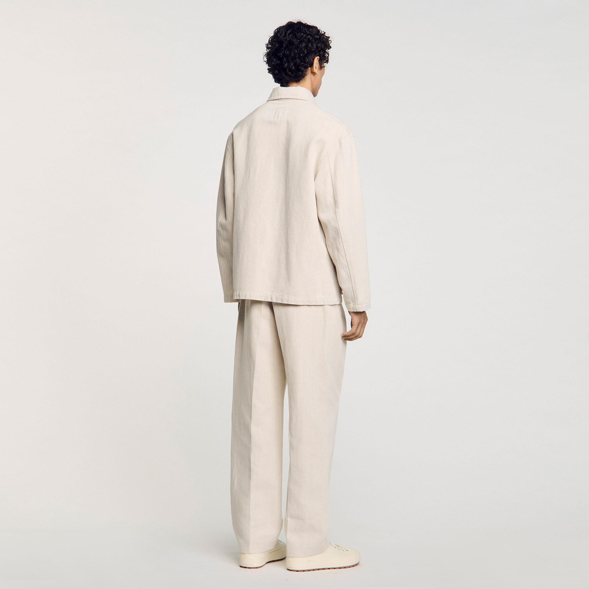 Sandro Worker Jacket in Natural for Men Lyst UK