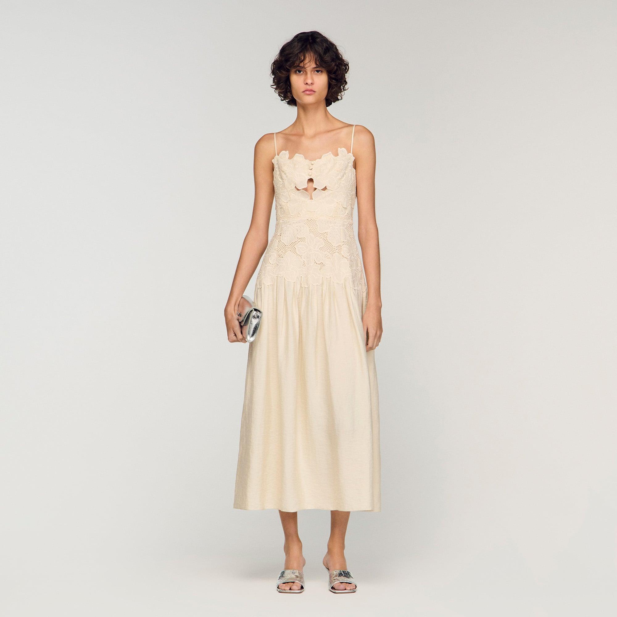 sachin and babi light blue dress SANDRO Solena Midi Dress
