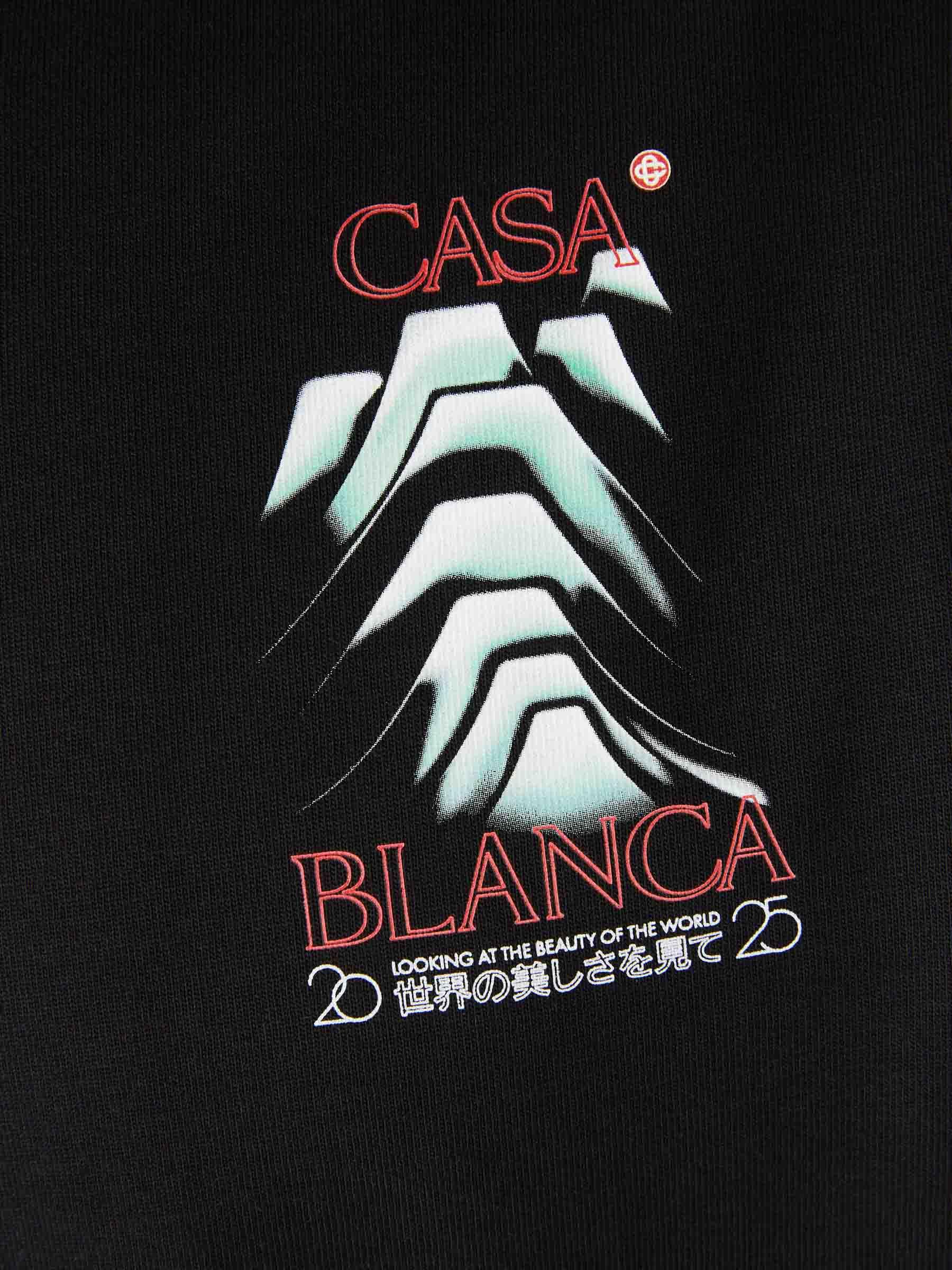 【関税込み】Casablanca ブラック Frosty Mountain Tシャツ Casablanca Frosty Mountain T-shirt | Black | FARFETCH