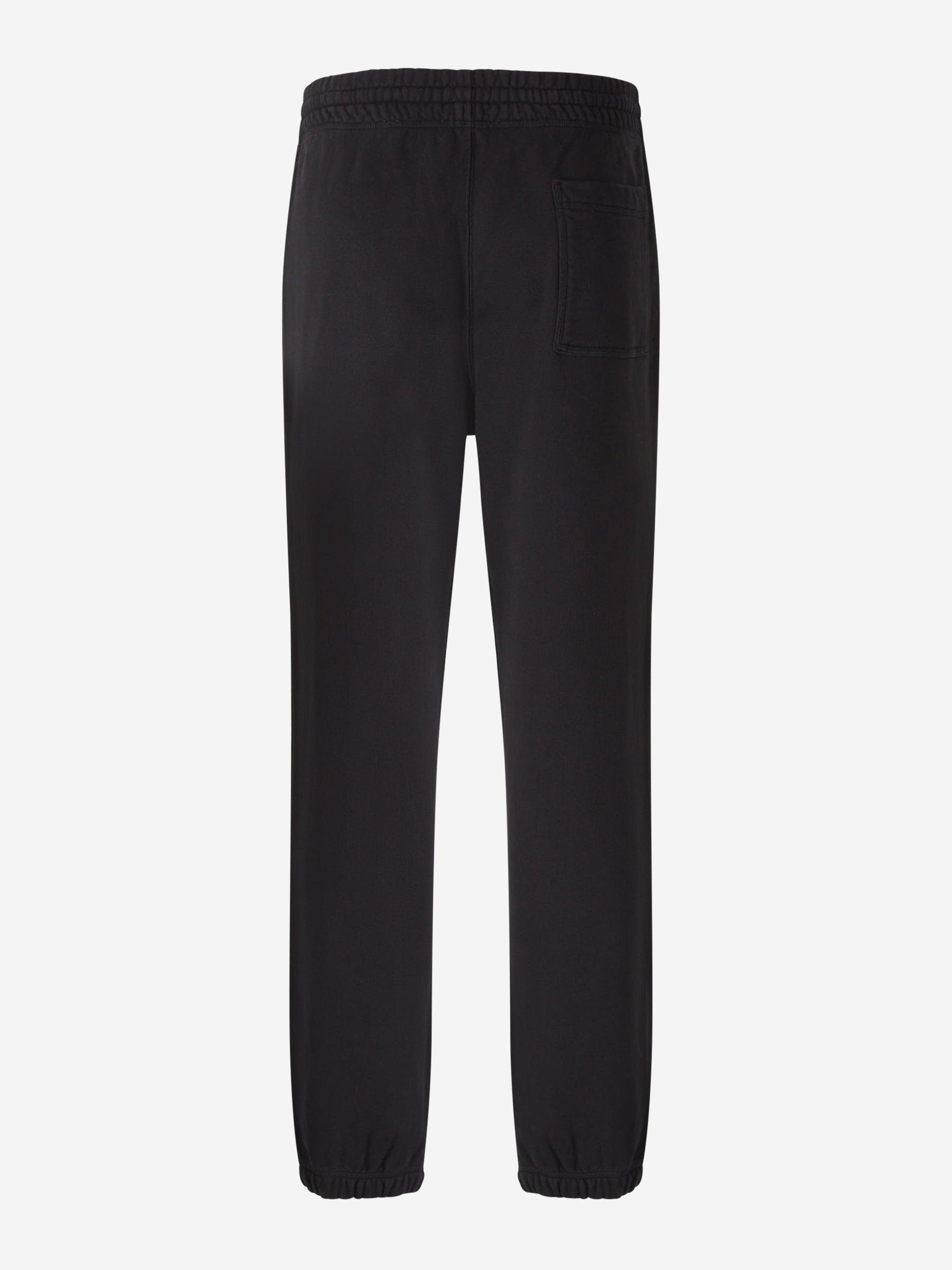 Burberry Logo Cotton Joggers in Black for Men Lyst UK