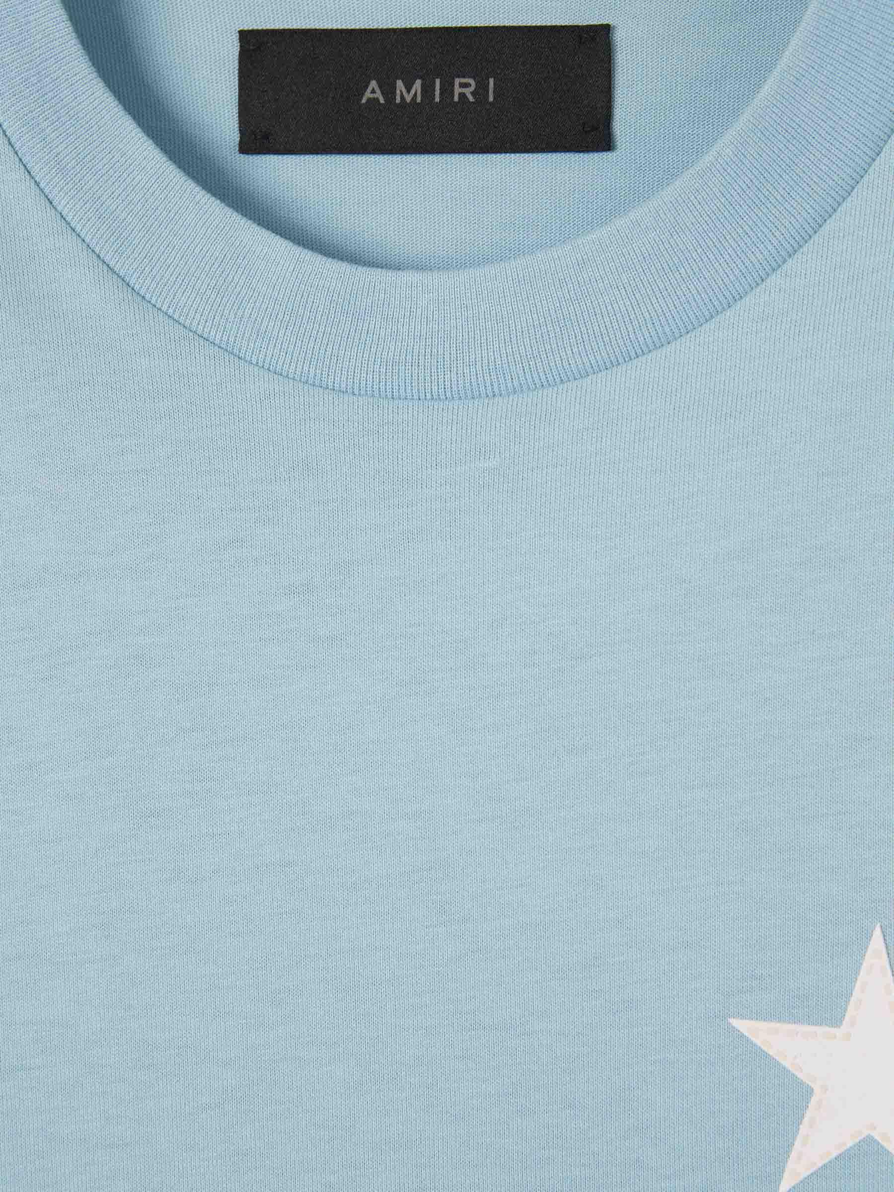 Amiri Three Star T-Shirt in Blue for Men | Lyst