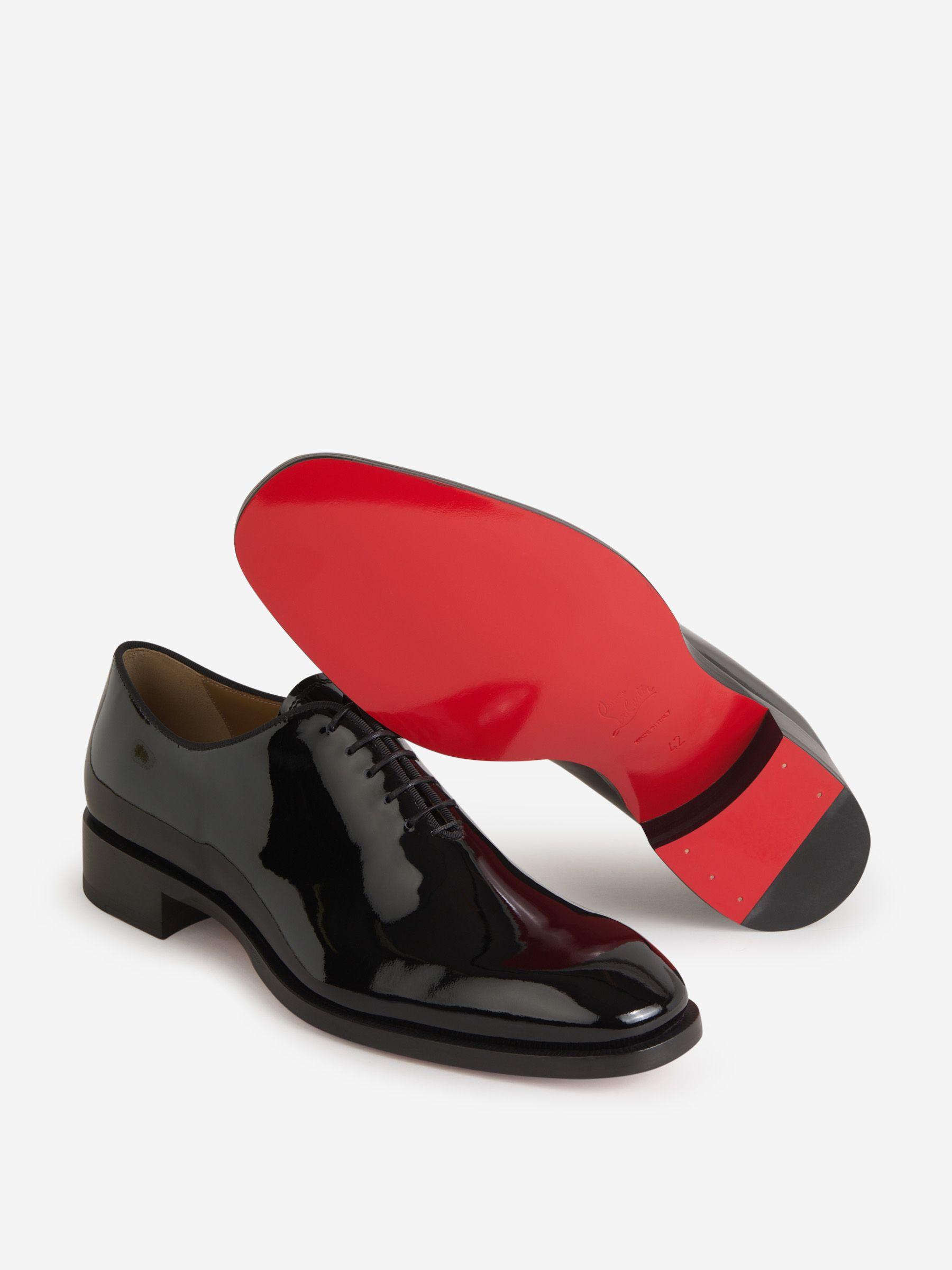 Christian Louboutin Men's Greghost Patent Leather Loafers