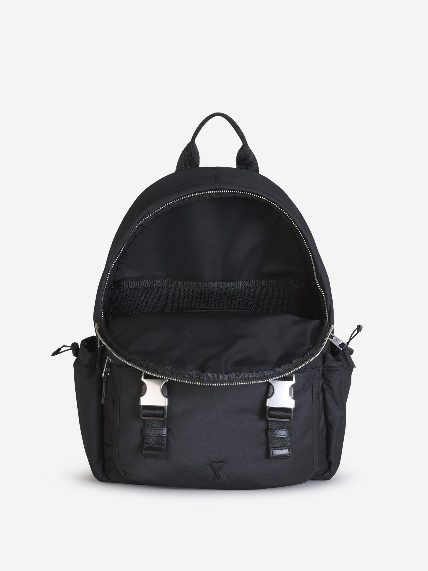 Ami Paris Ami Coeur Backpack in Black for Men | Lyst