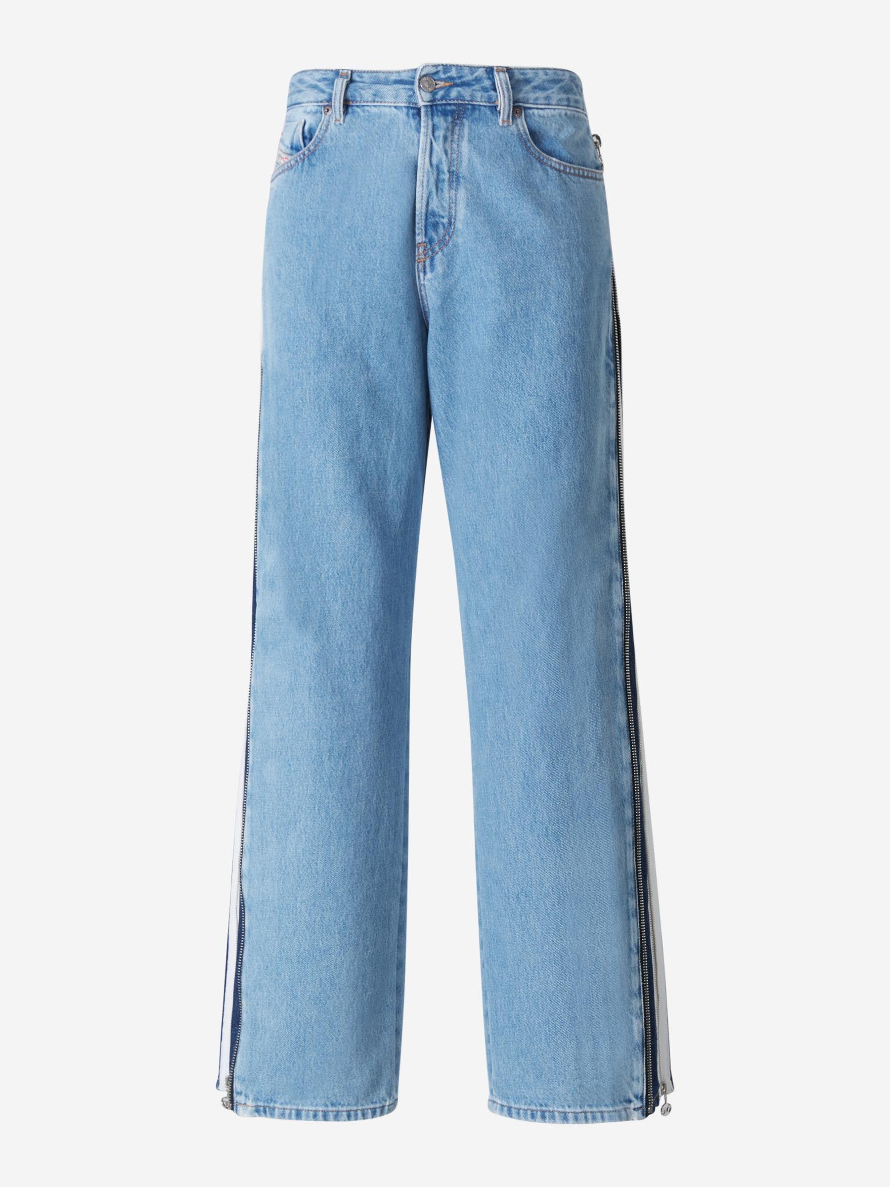 Beperkt Stam Overwegen DIESEL Straight Zipper Jeans in Blue for Men | Lyst
