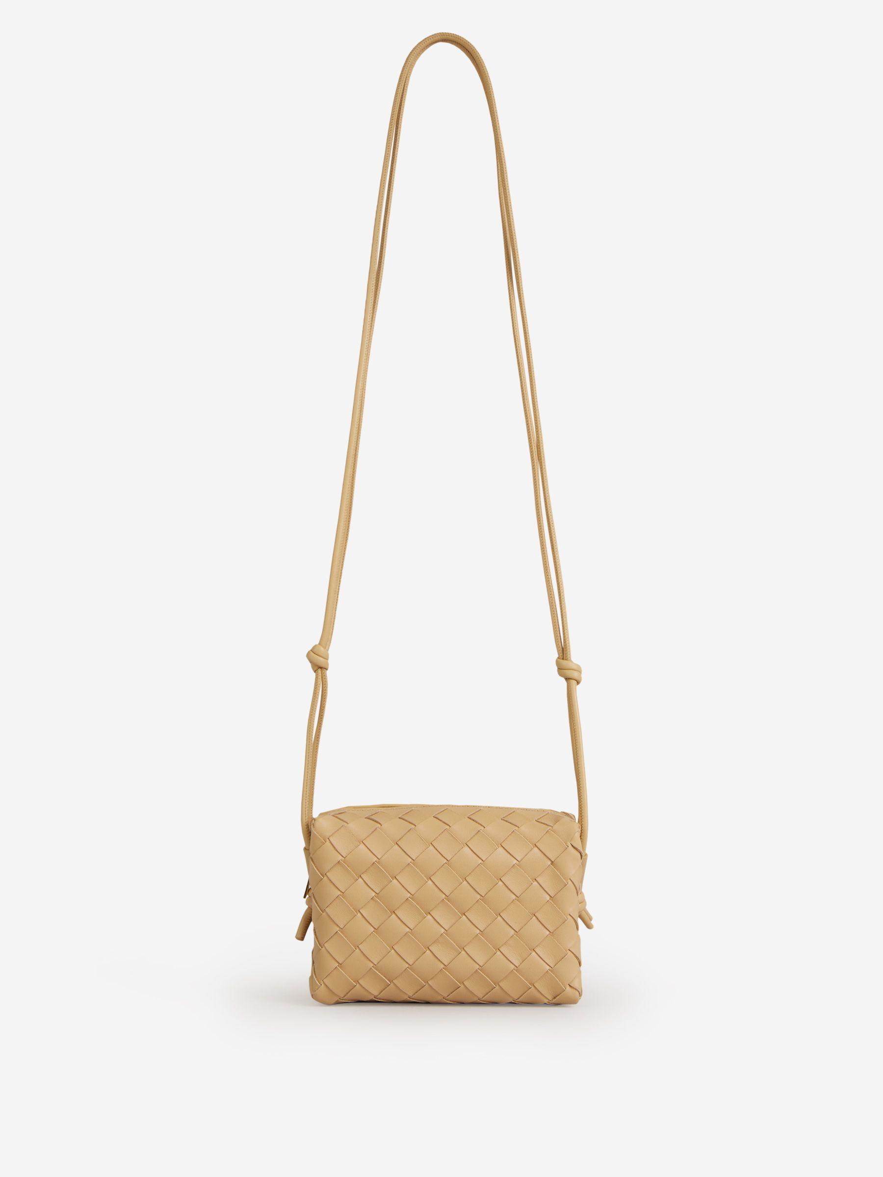 Bottega Veneta Loop Mini Camera Bag in White | Lyst