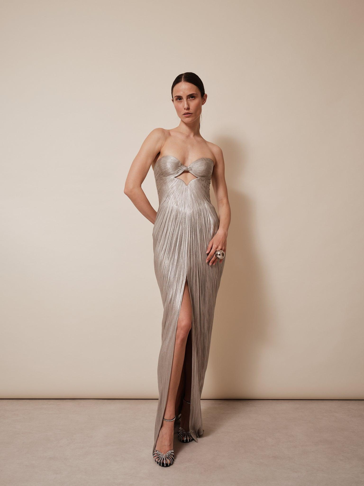 silver fringe dress Sequin Mini L Giselle Sequin Lace Dress 10/6-Launch WIDTH:Slim Fabric has no stretch