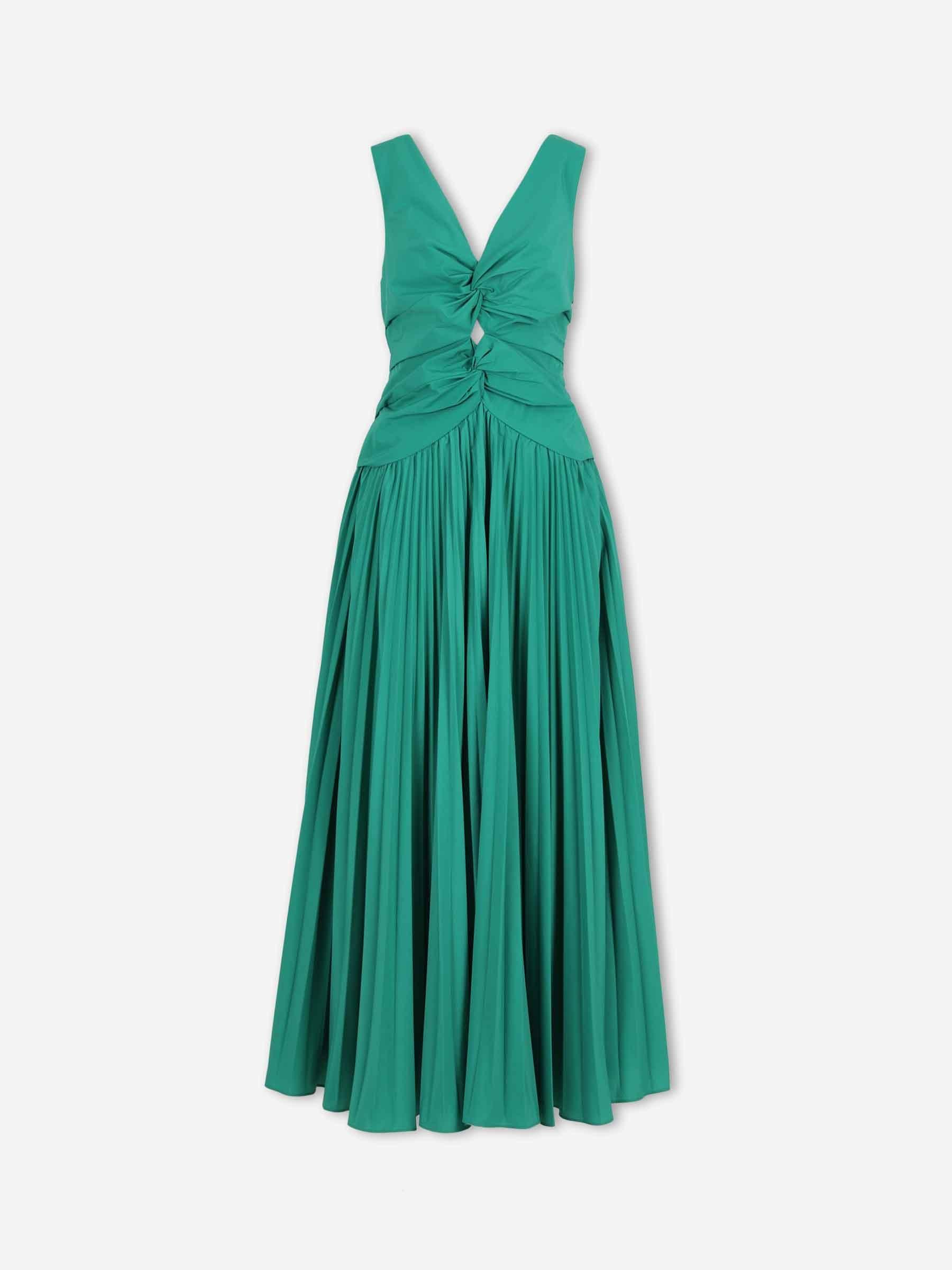 jonathan simkhai green dress Vivianne Maxi in 17.5 34/35