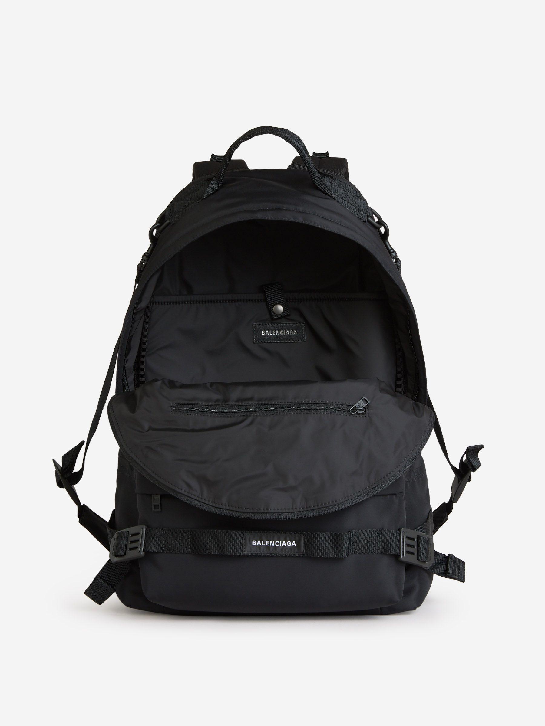 BALENCIAGA Army Webbing-Trimmed Recycled Canvas Backpack for Men