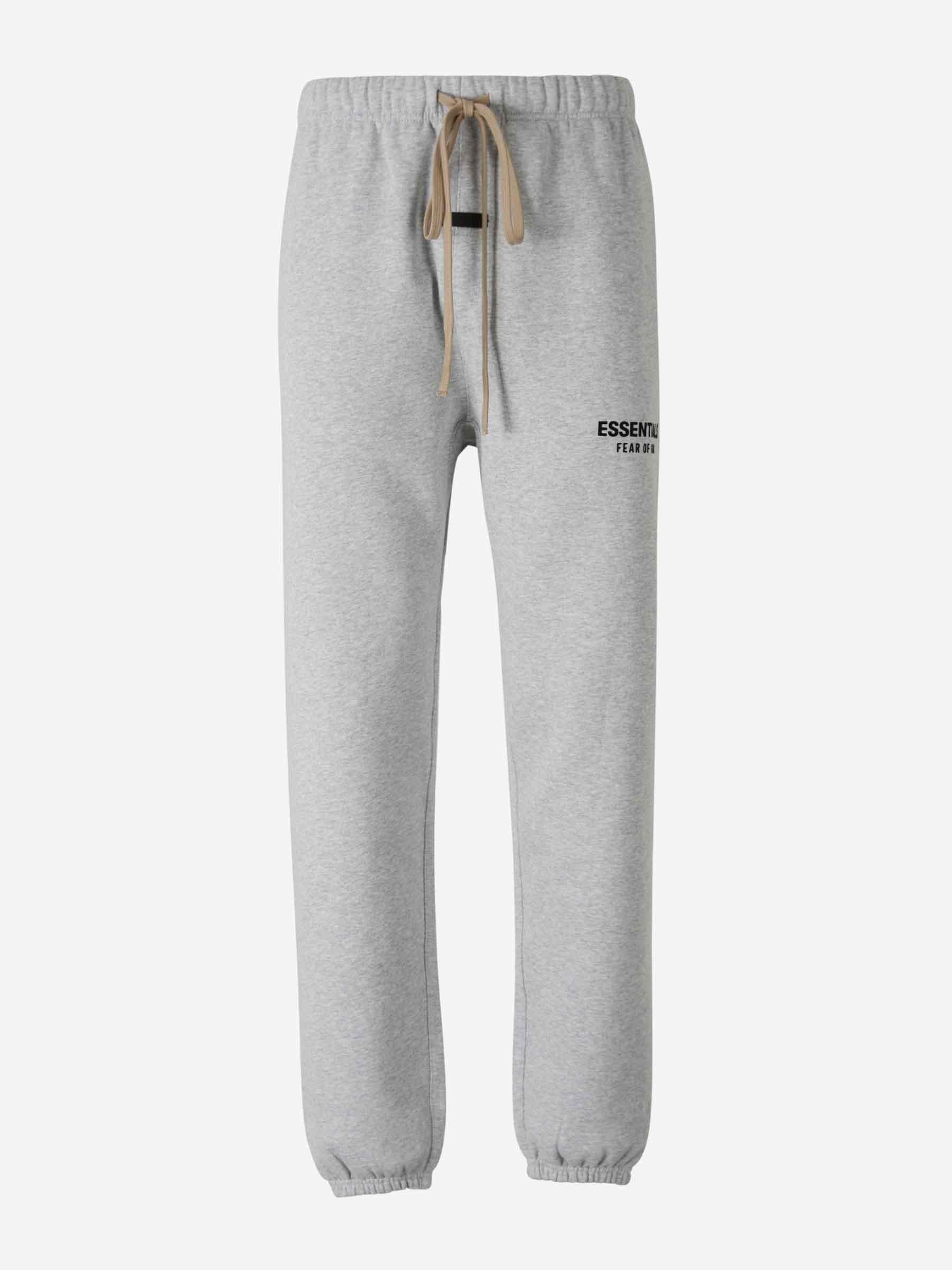 Fear Of God Joggers Logo Cotton Light in Grey for Men Lyst UK